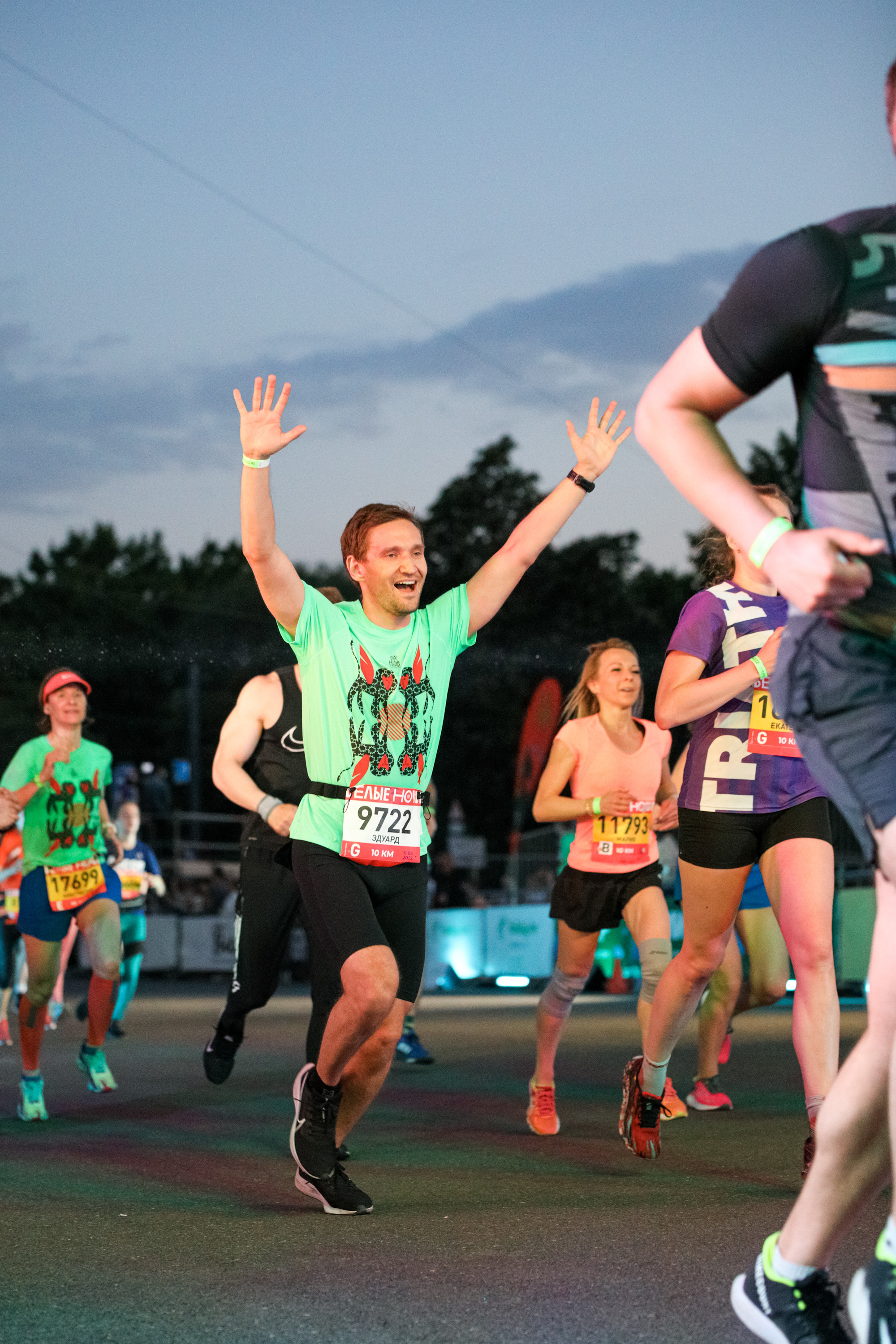Фотоотчет Марафона «Белые Ночи» – спортивная съемка и репортаж. Репортажный фотограф Москва Сергей Мирошников