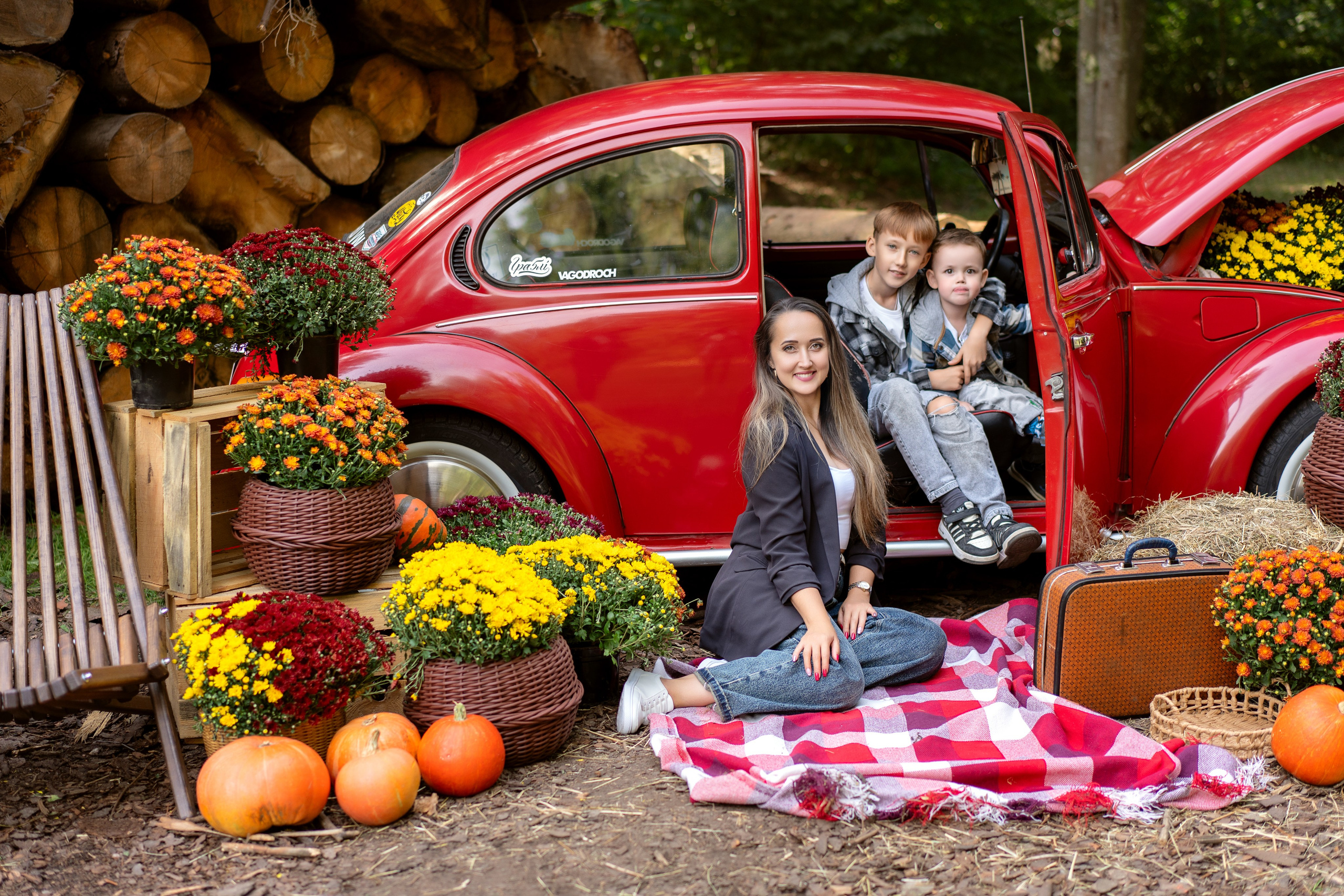 Фотодень с РетроМашинкой. Семейный и свадебный фотограф Минск, Беларусь Анна Орловская