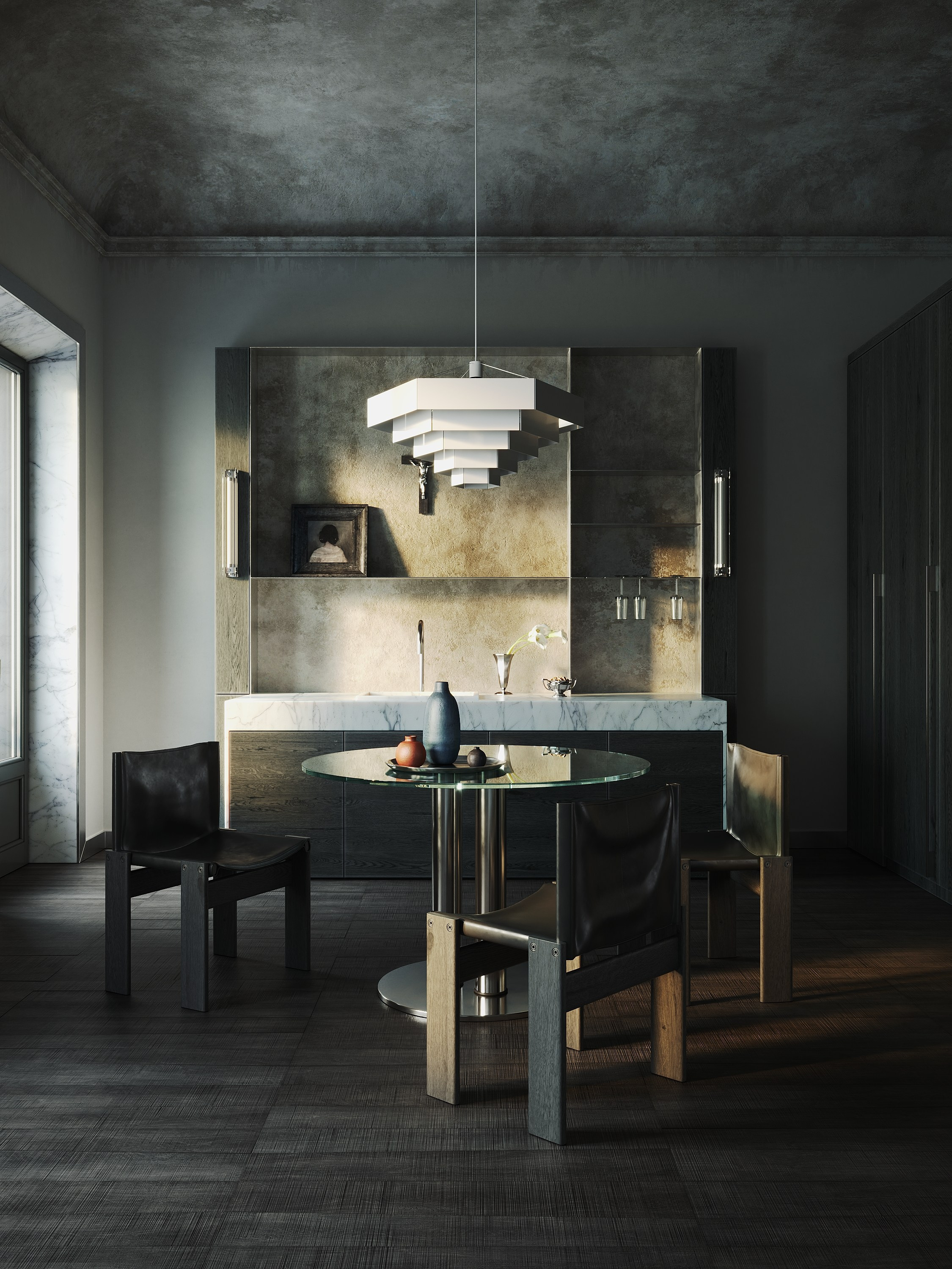French apartment. VALERIA GORNOSTAEVA. DESIGN AND VISUALIZATION
