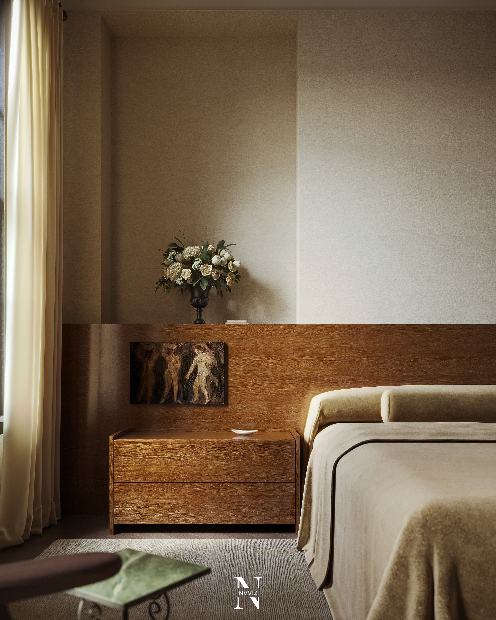 Bedroom inside Residence 163. Никифоров Влад — 3d artist