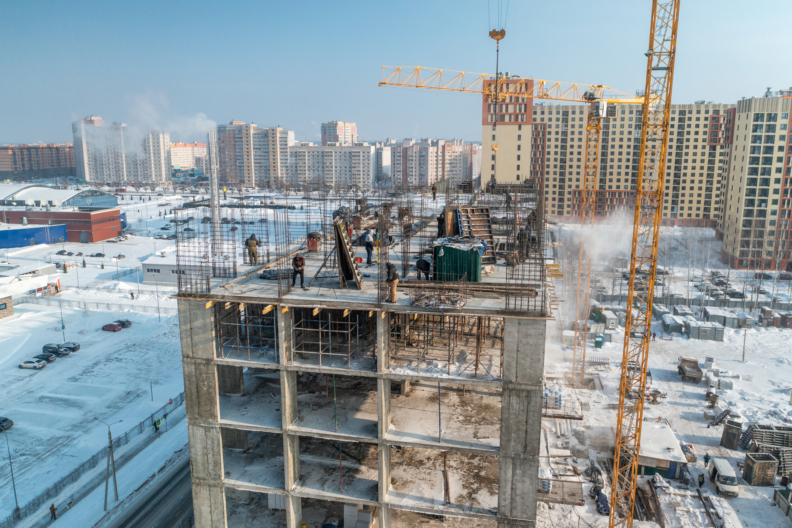 Ярославль. Ход строительства. Аэросъёмка в России