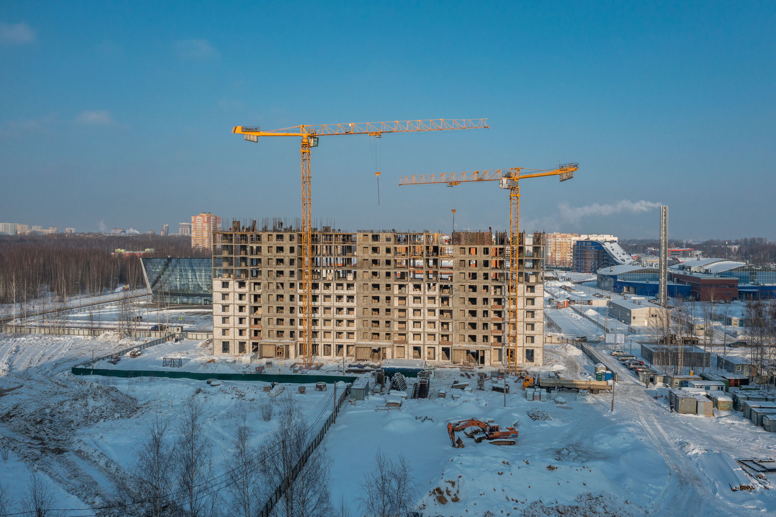 Ярославль. Ход строительства. Аэросъёмка в России