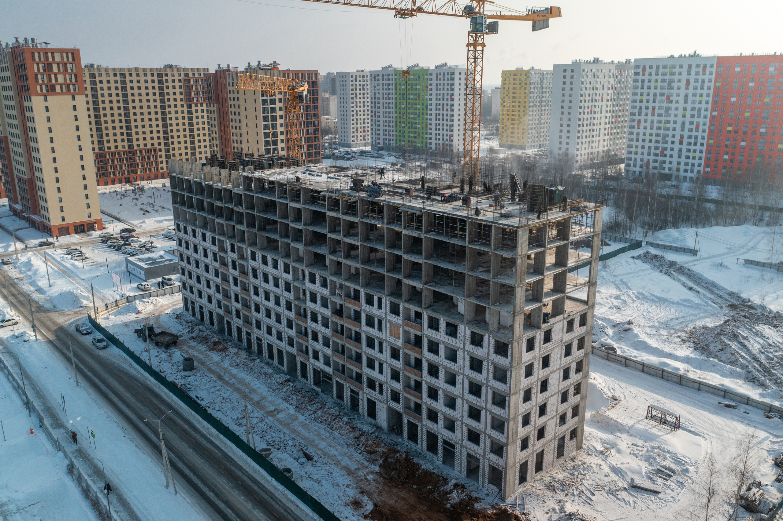 Ярославль. Ход строительства. Аэросъёмка в России