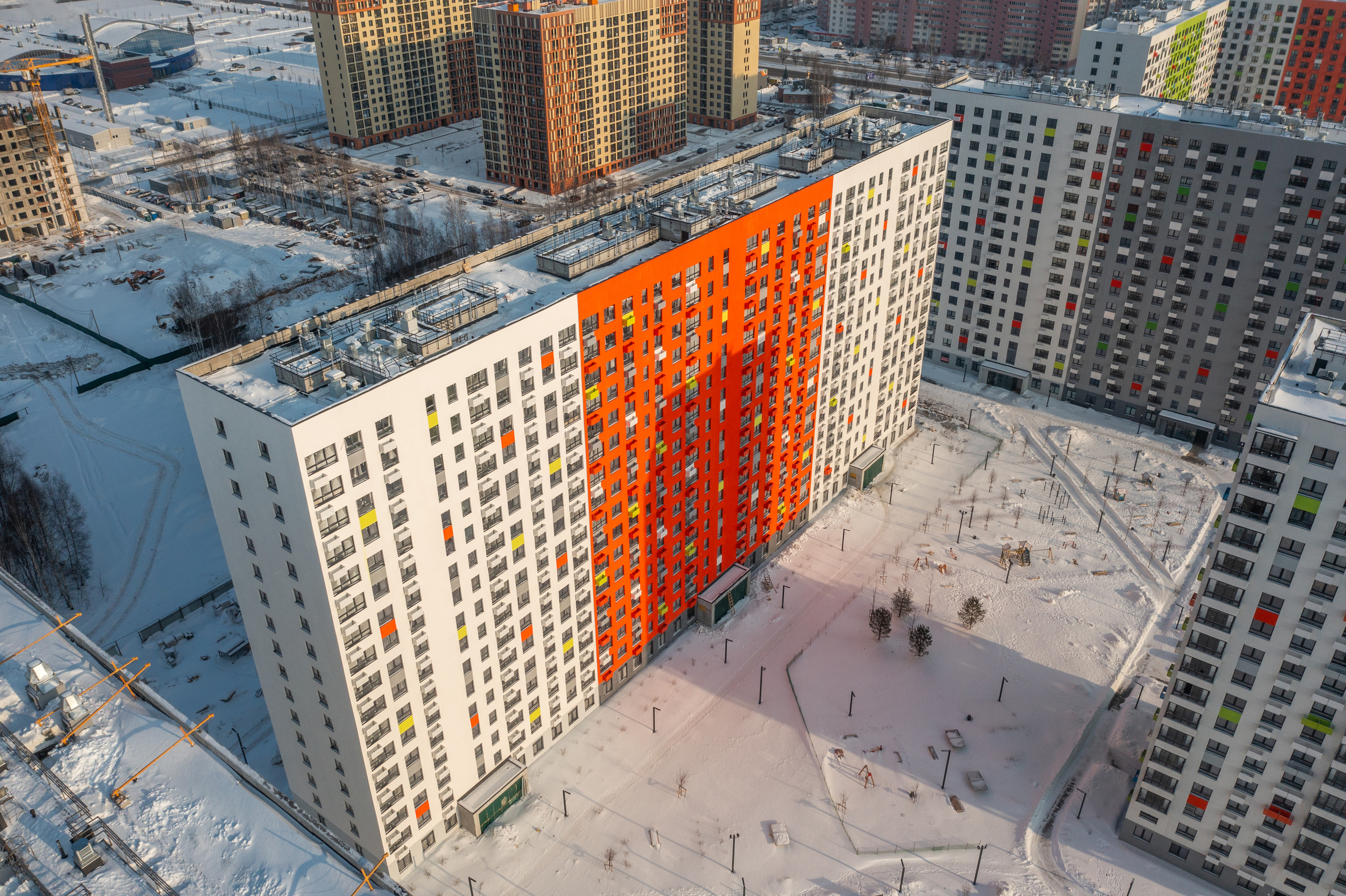 Ярославль. Ход строительства. Аэросъёмка в России