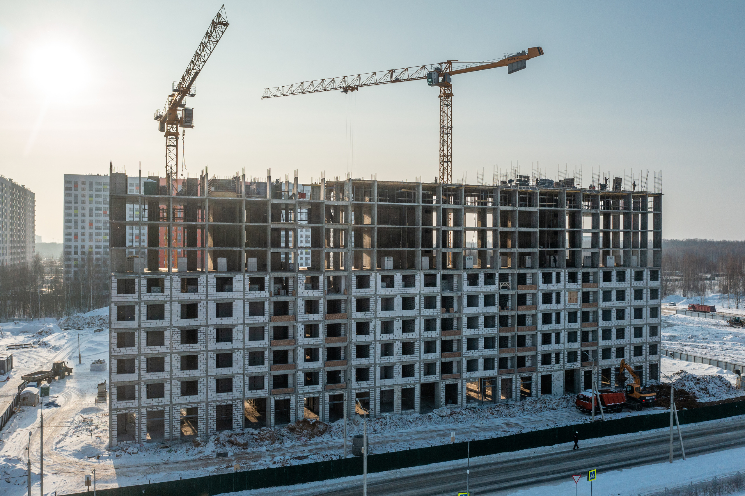 Ярославль. Ход строительства. Аэросъёмка в России