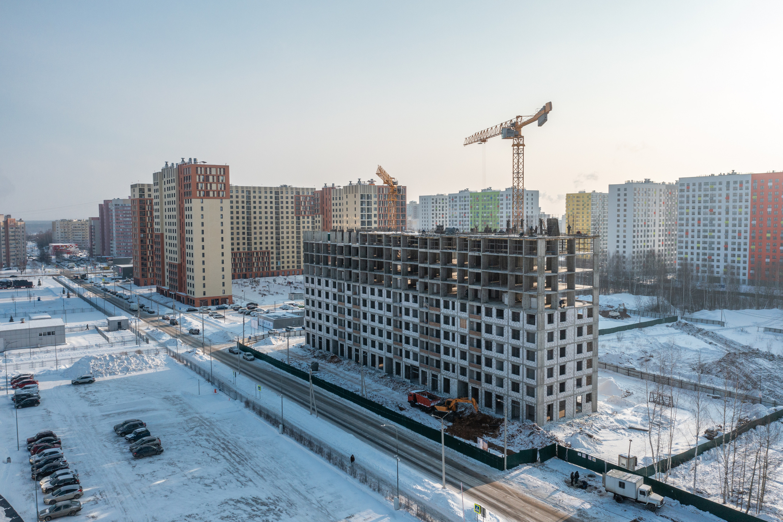 Ярославль. Ход строительства. Аэросъёмка в России