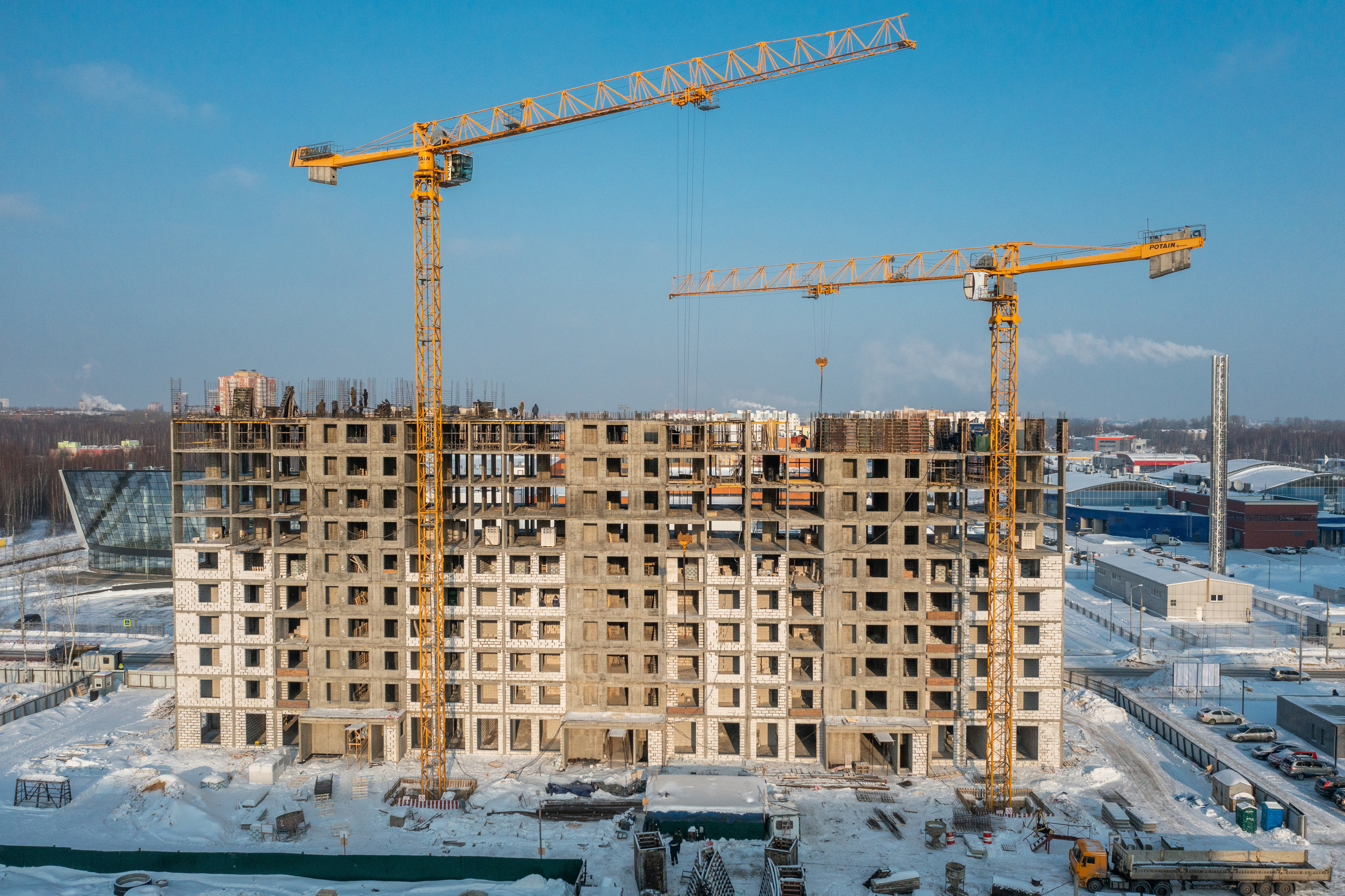 Ярославль. Ход строительства. Аэросъёмка в России