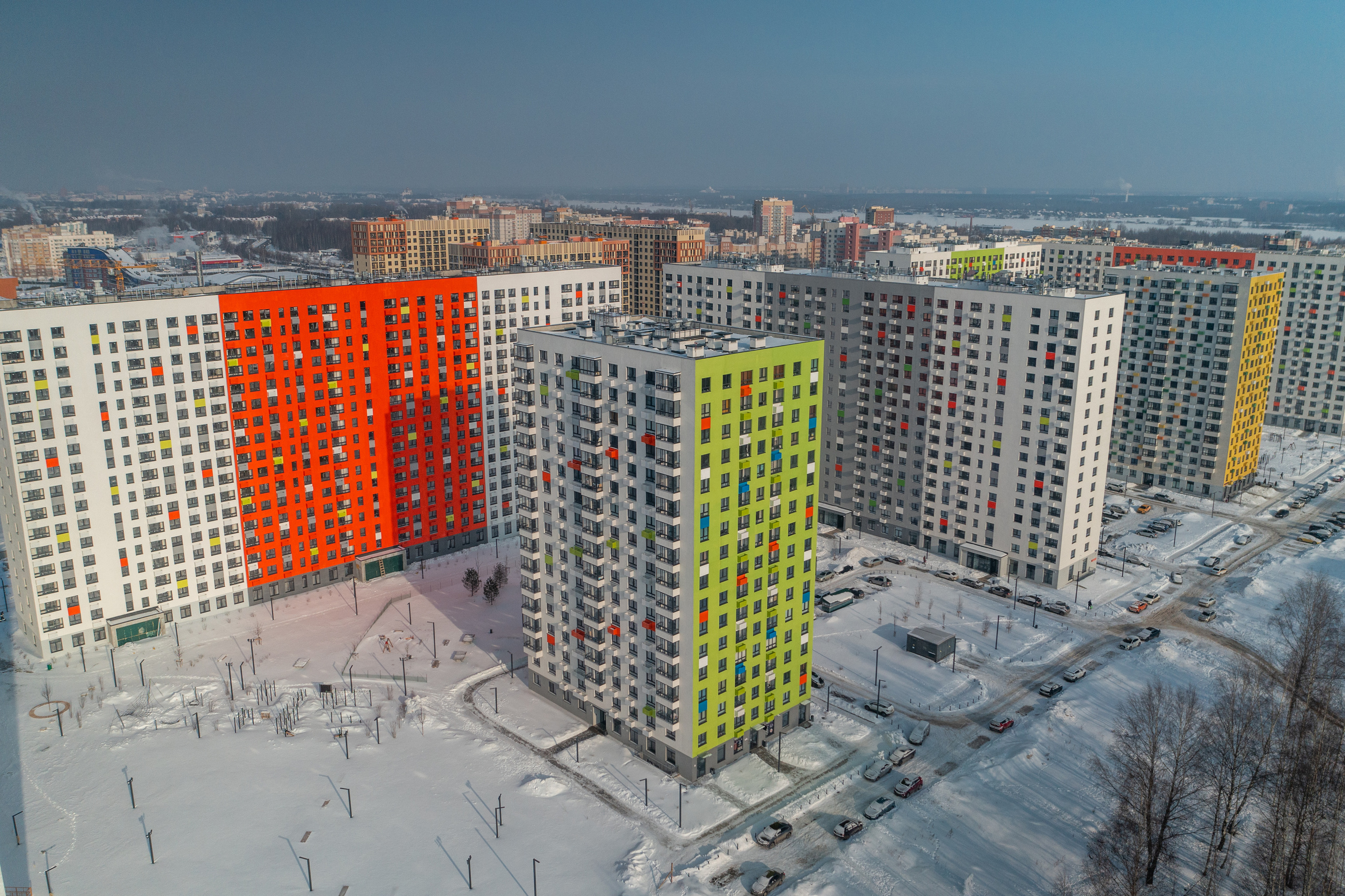 Ярославль. Ход строительства. Аэросъёмка в России