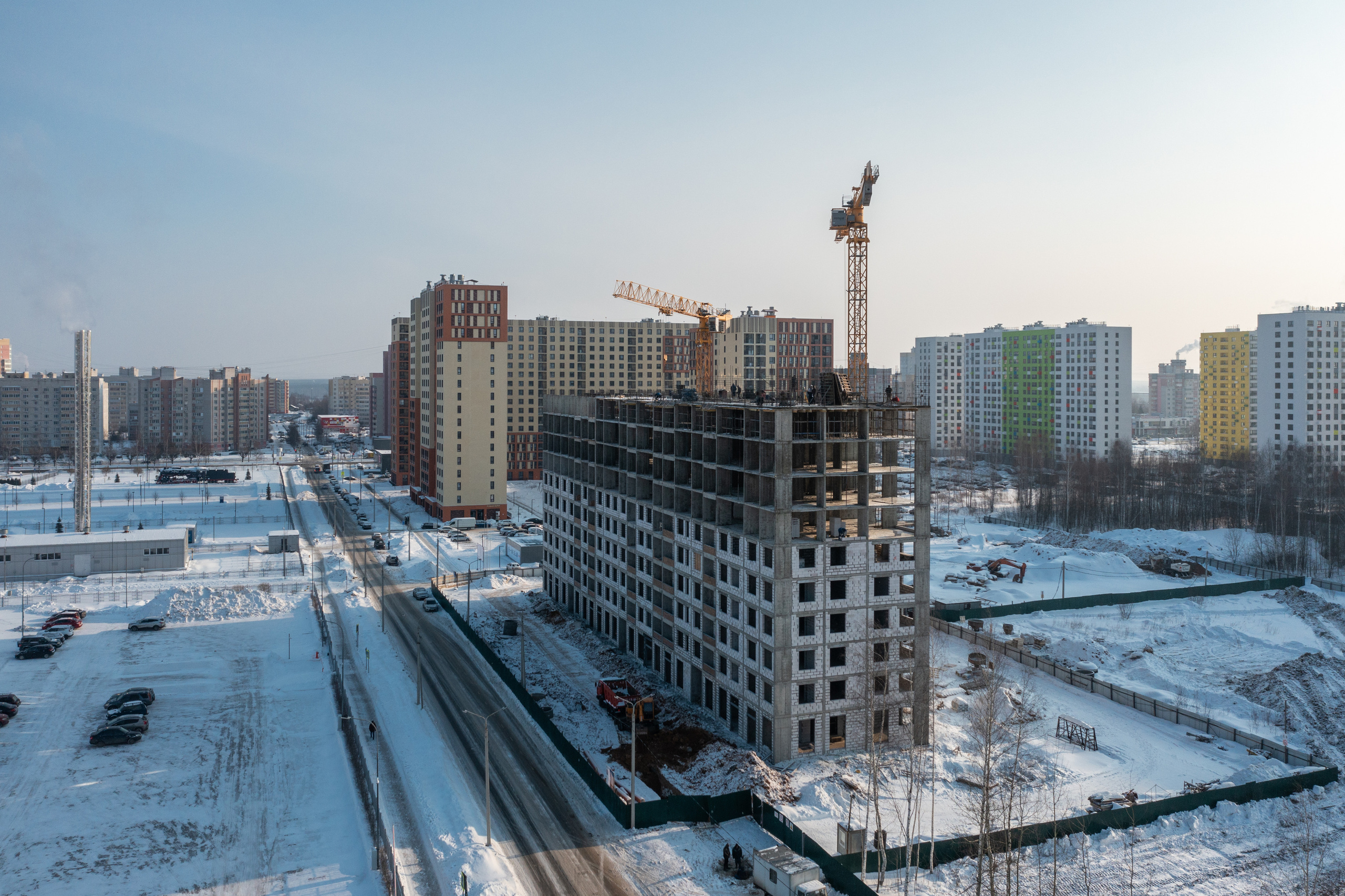 Ярославль. Ход строительства. Аэросъёмка в России