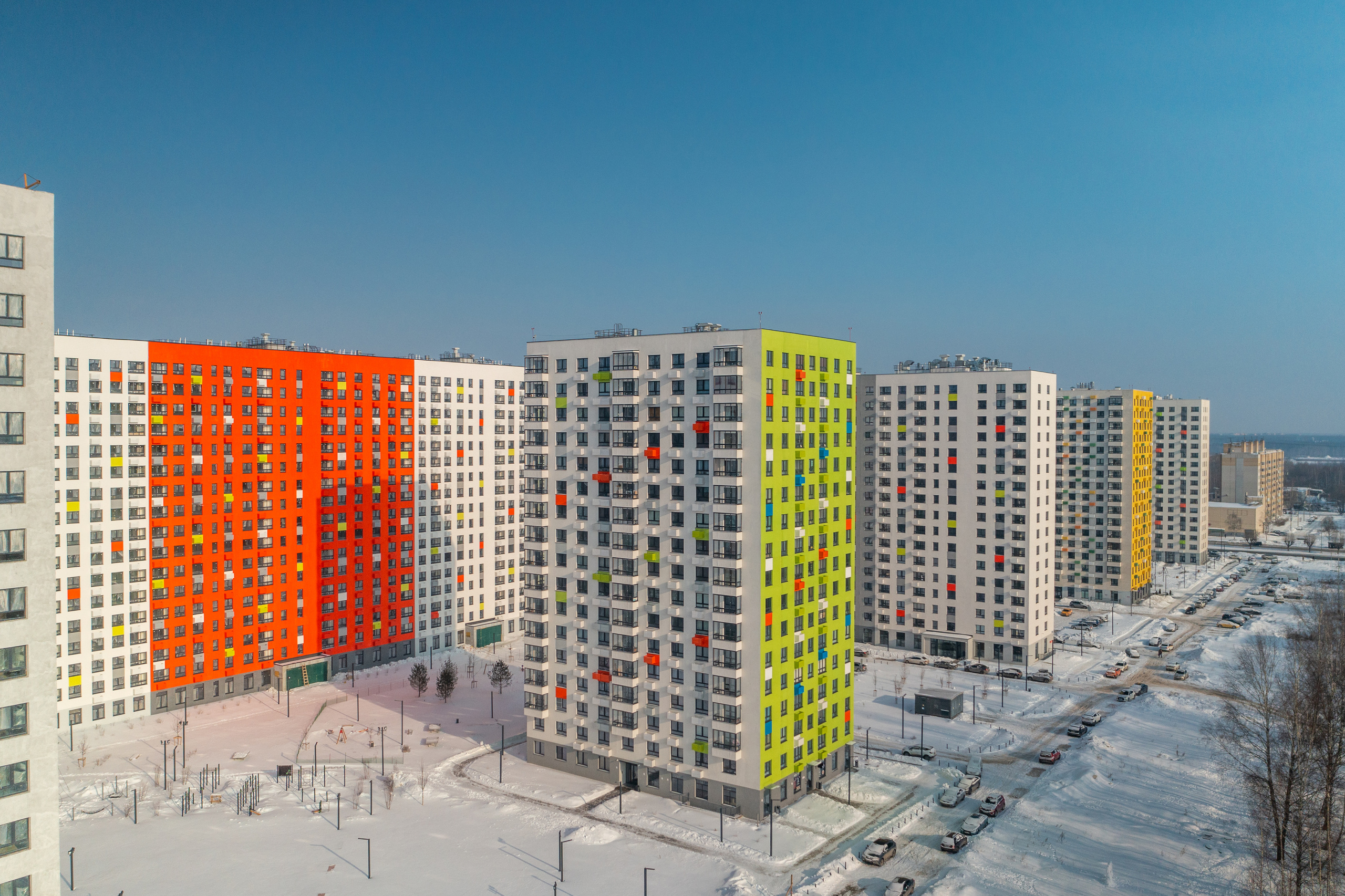 Ярославль. Ход строительства. Аэросъёмка в России