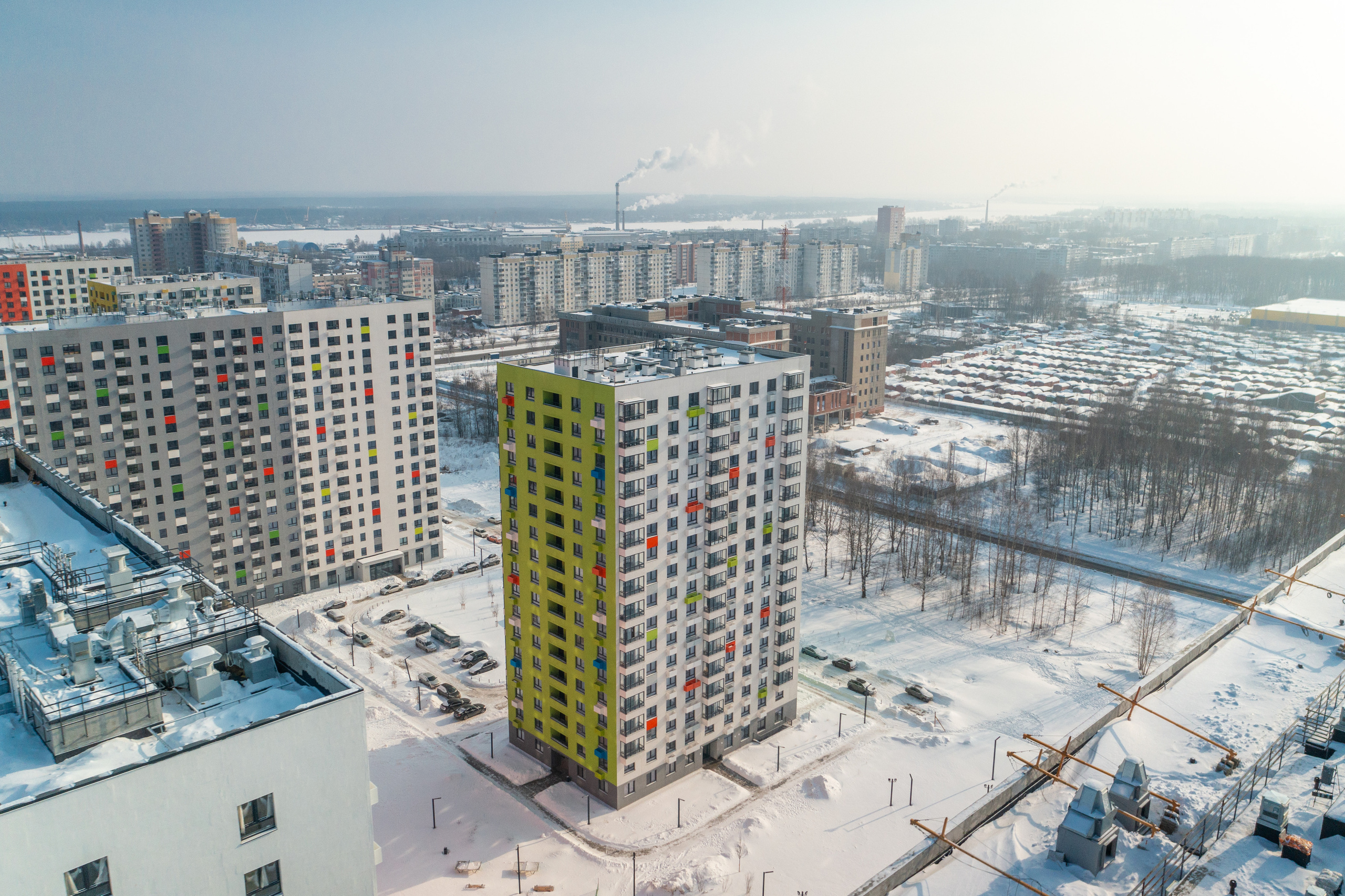 Ярославль. Ход строительства. Аэросъёмка в России