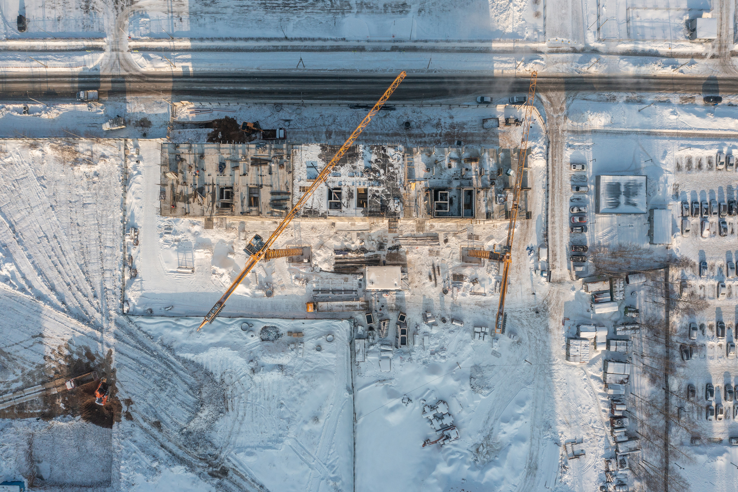 Ярославль. Ход строительства. Аэросъёмка в России