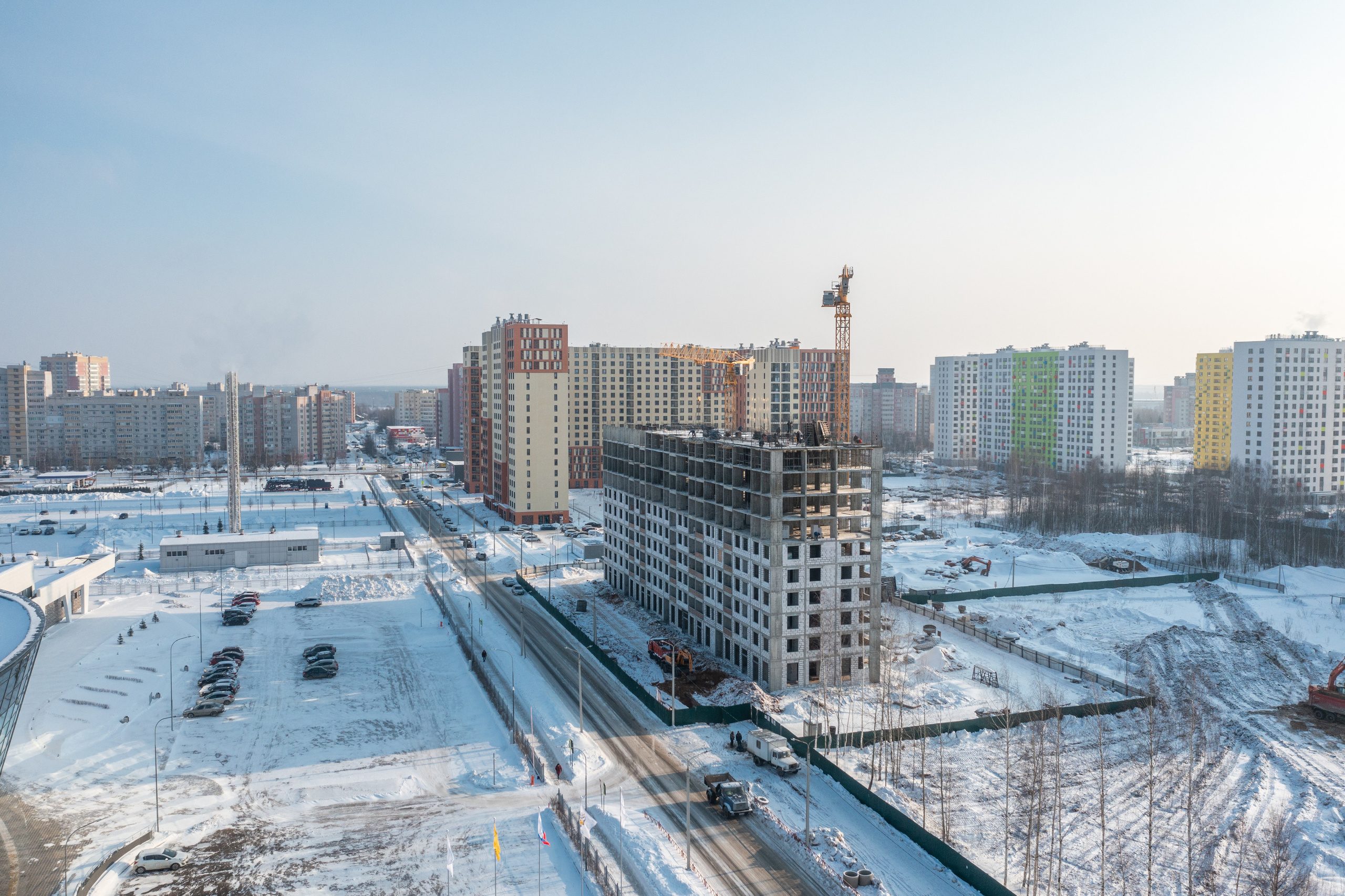 Ярославль. Ход строительства. Аэросъёмка в России