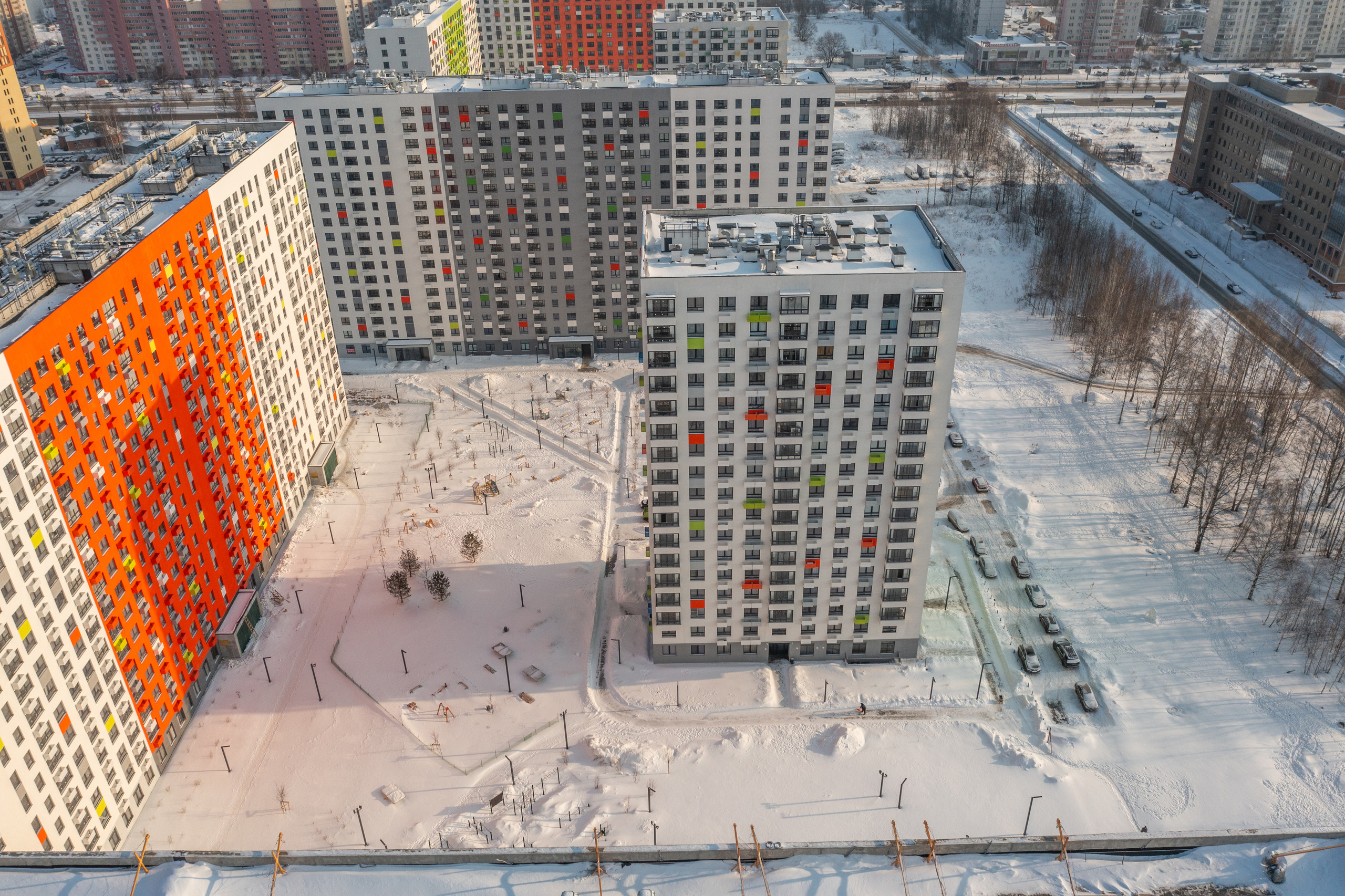 Ярославль. Ход строительства. Аэросъёмка в России