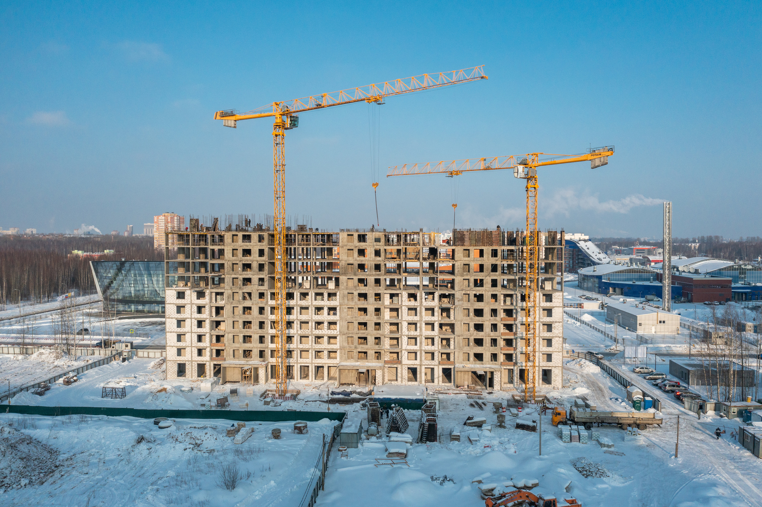 Ярославль. Ход строительства. Аэросъёмка в России