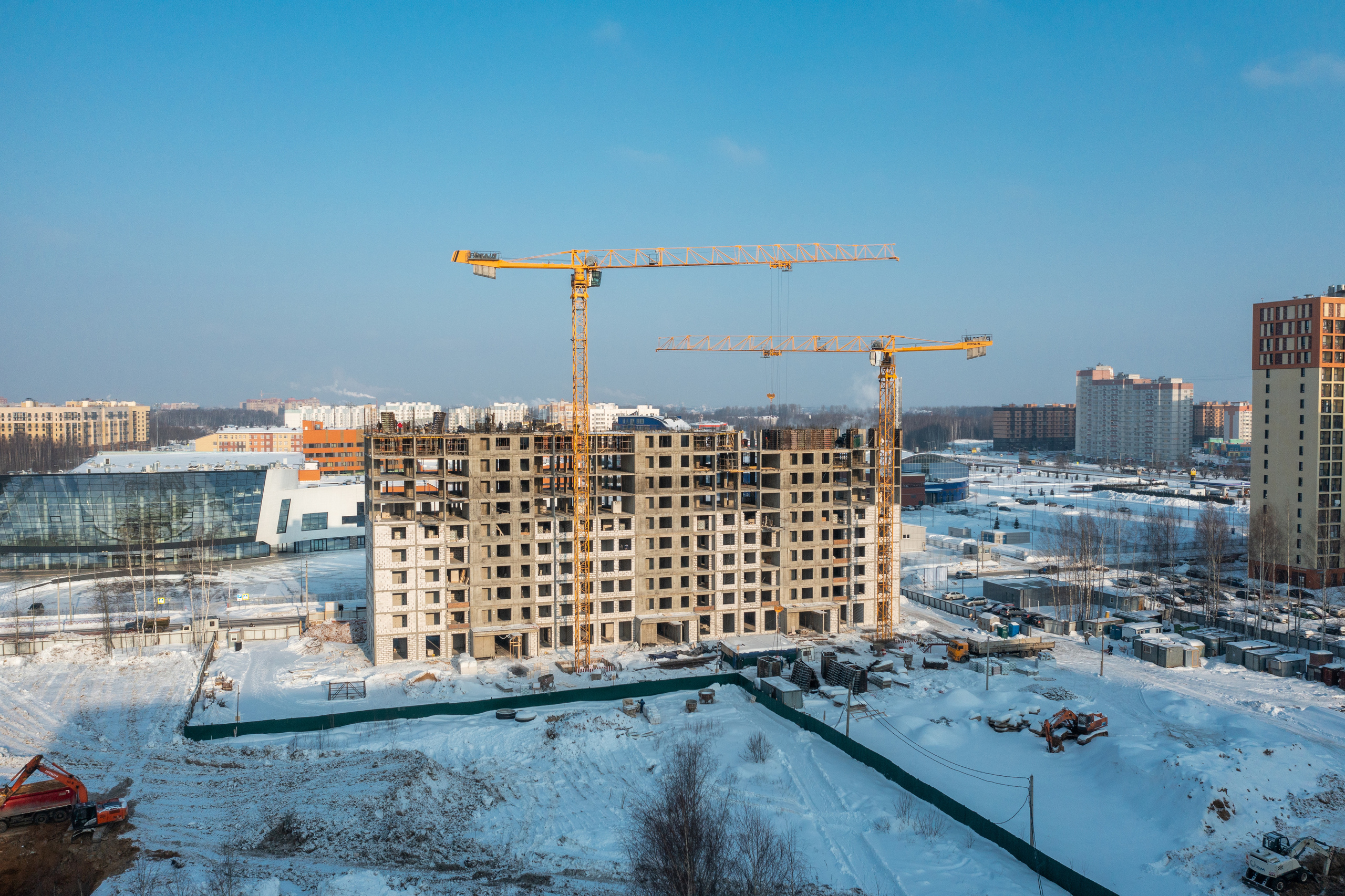 Ярославль. Ход строительства. Аэросъёмка в России