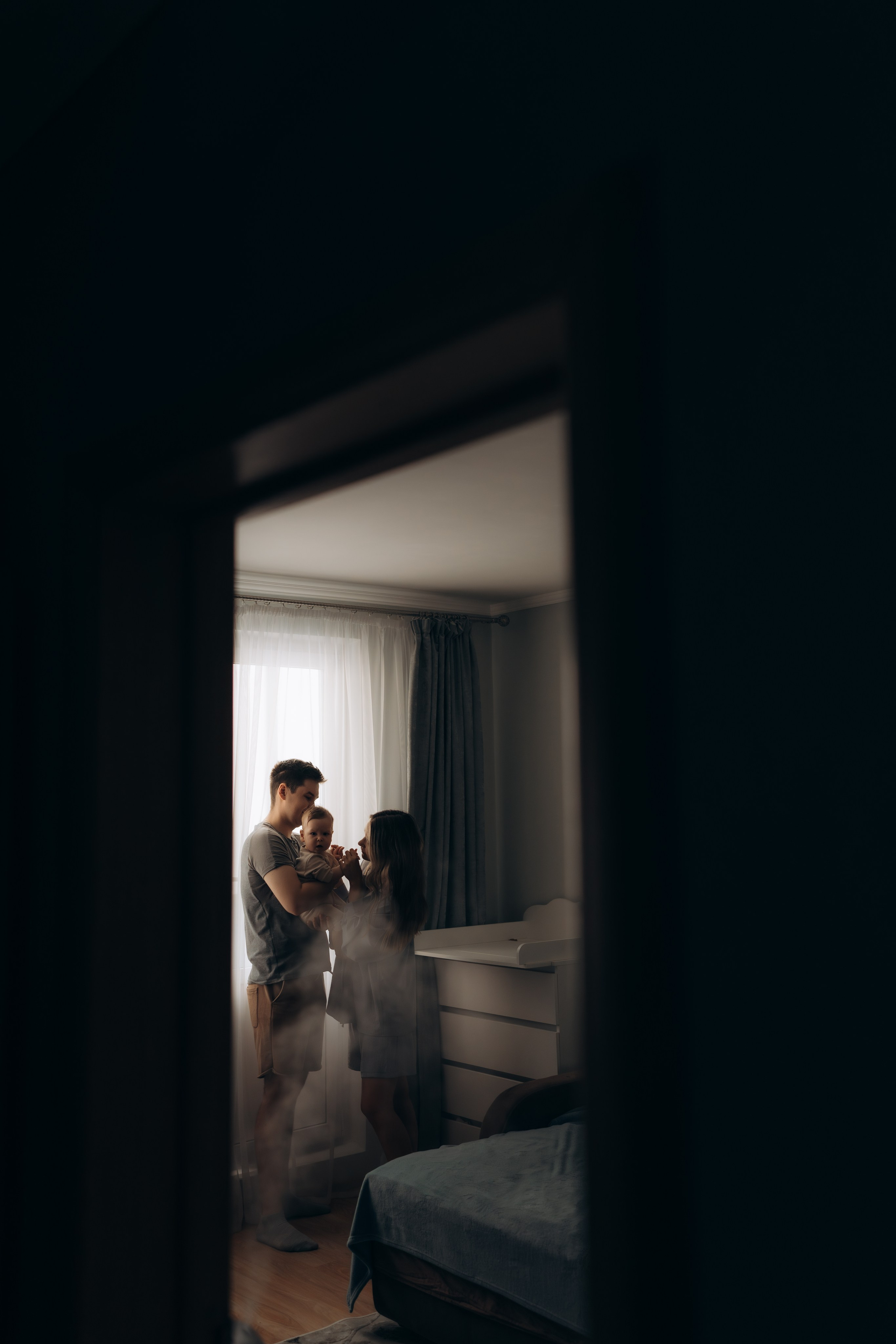 Домашняя фотосессия для Тани, Леши и Ромочки. Детский, семейный и ньюборн фотограф в Москве Юлия Шуарт