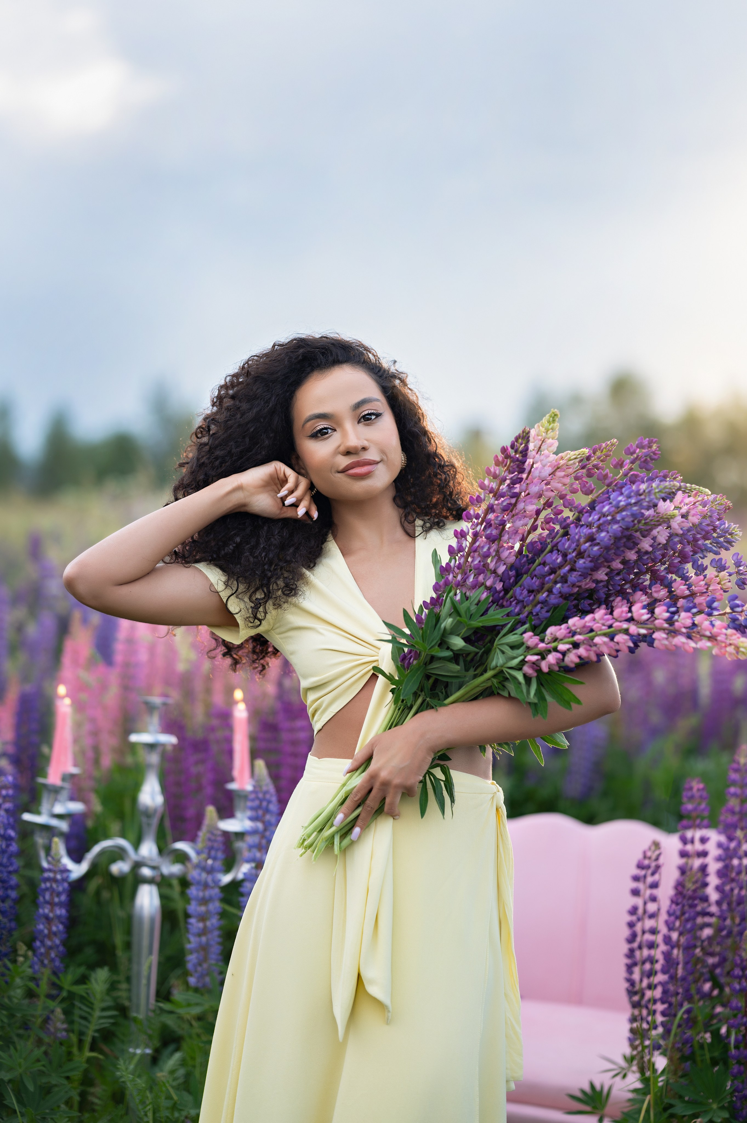 Люпиновое поле. Детский и семейный фотограф г. Москва Оксана Катаджи