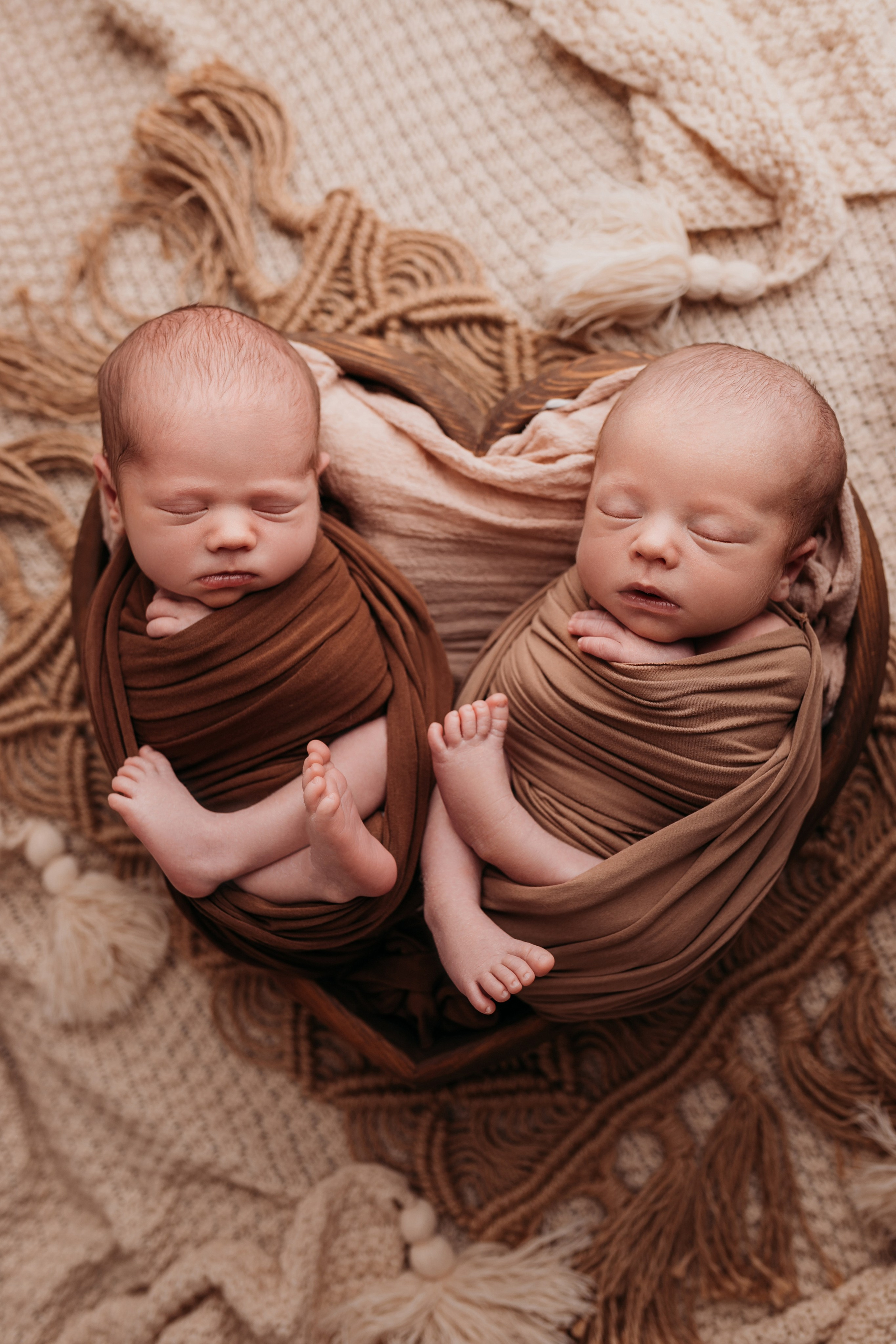 Фотосессия новорожденного в БОХО стиле. Фотограф новорожденных в г. Барнаул Ренпенинг Катерина
