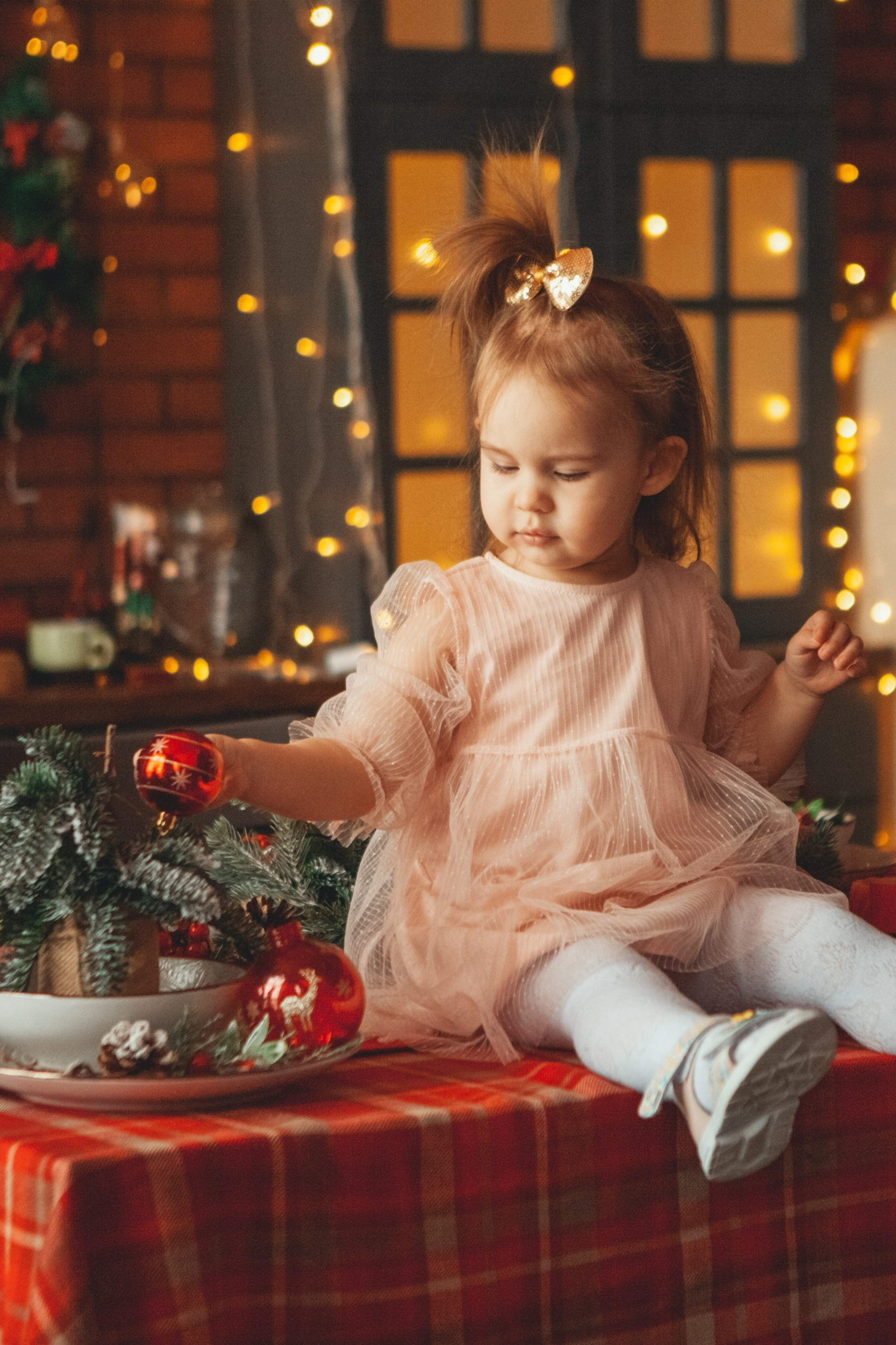 Новогодняя семейная фотосессия в студии. Фотограф Ольга Ефремова