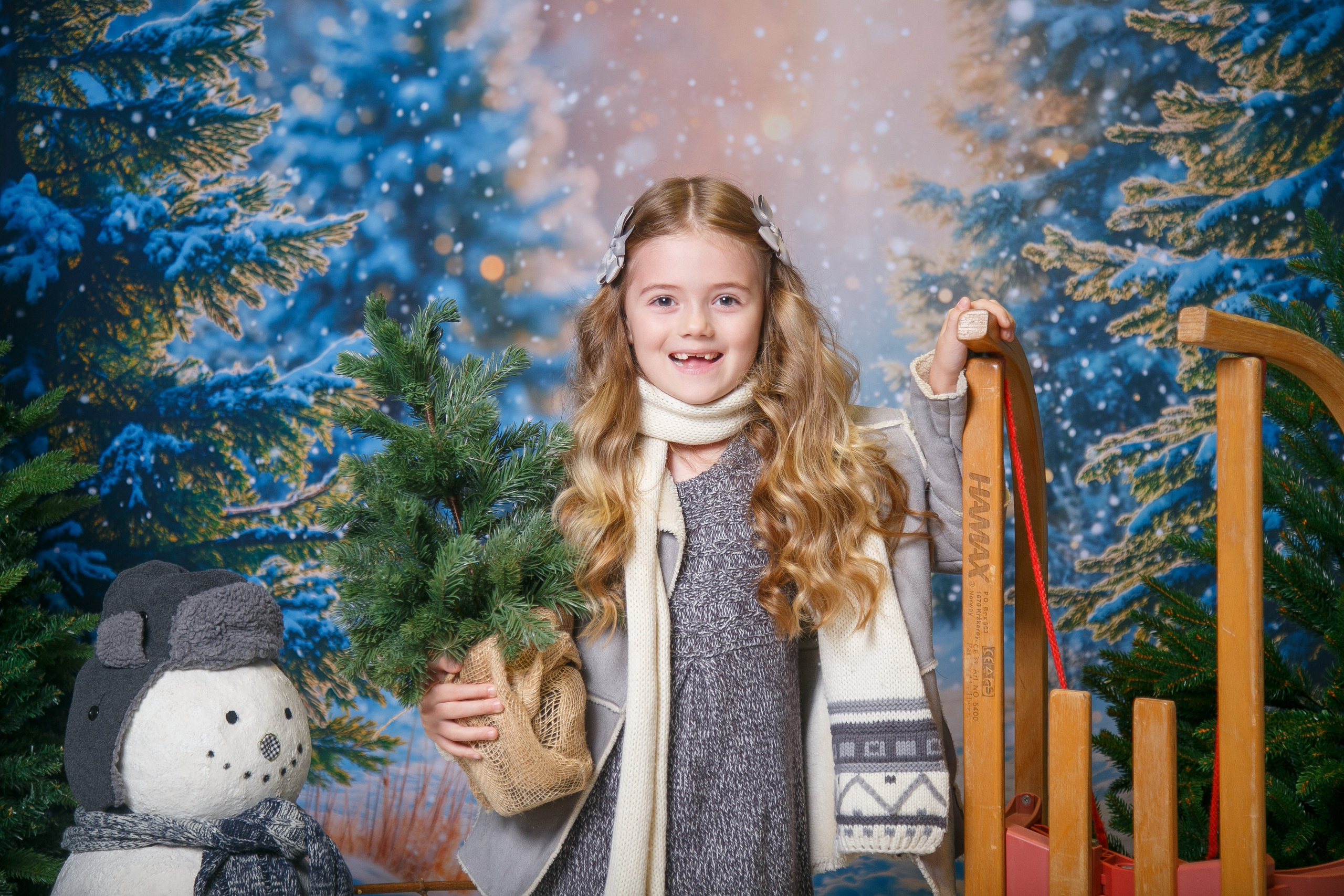 Зимний лес. Детская фотостудия Москва