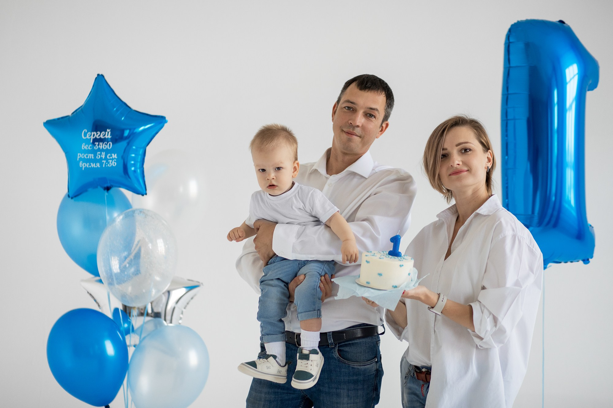 Первый годик в стиле минимализм. Фотограф на Крещение, Венчание в Москве Ирина Шамина