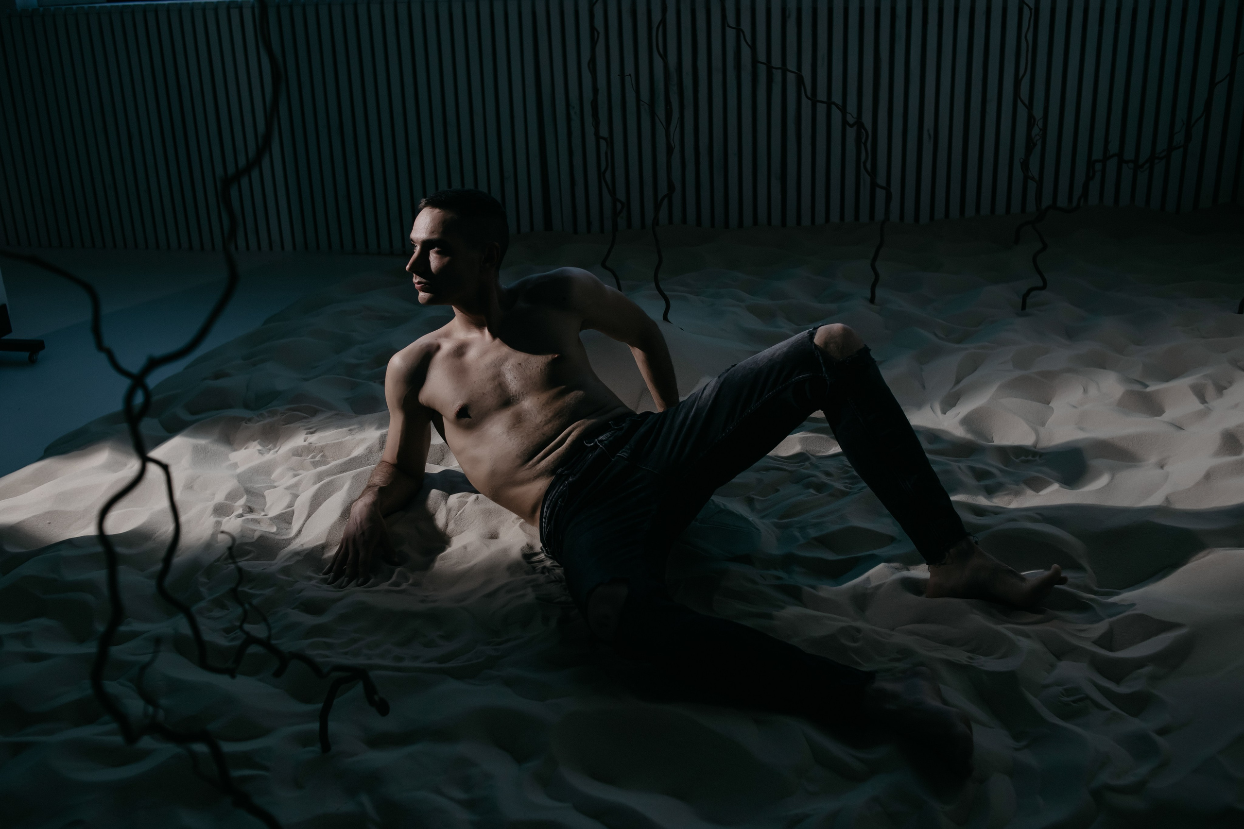 Евгений. Фото в песке. Фотограф Регина Крикунова г. Красноярск