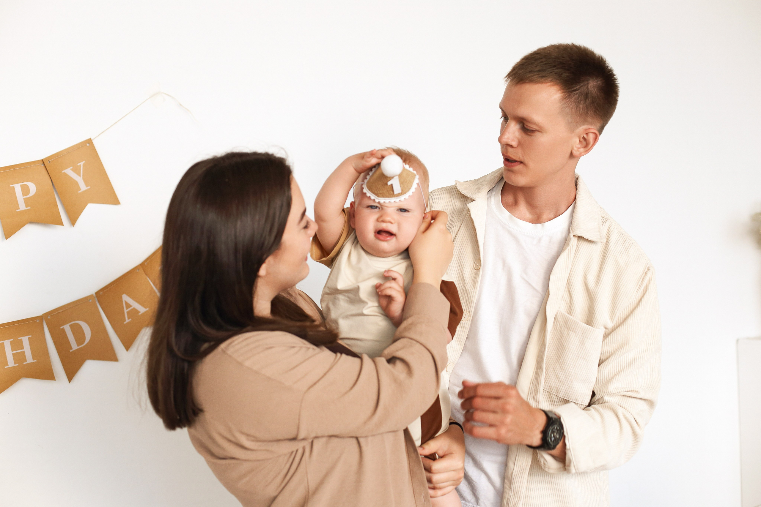 Фотосессия на годик в студии