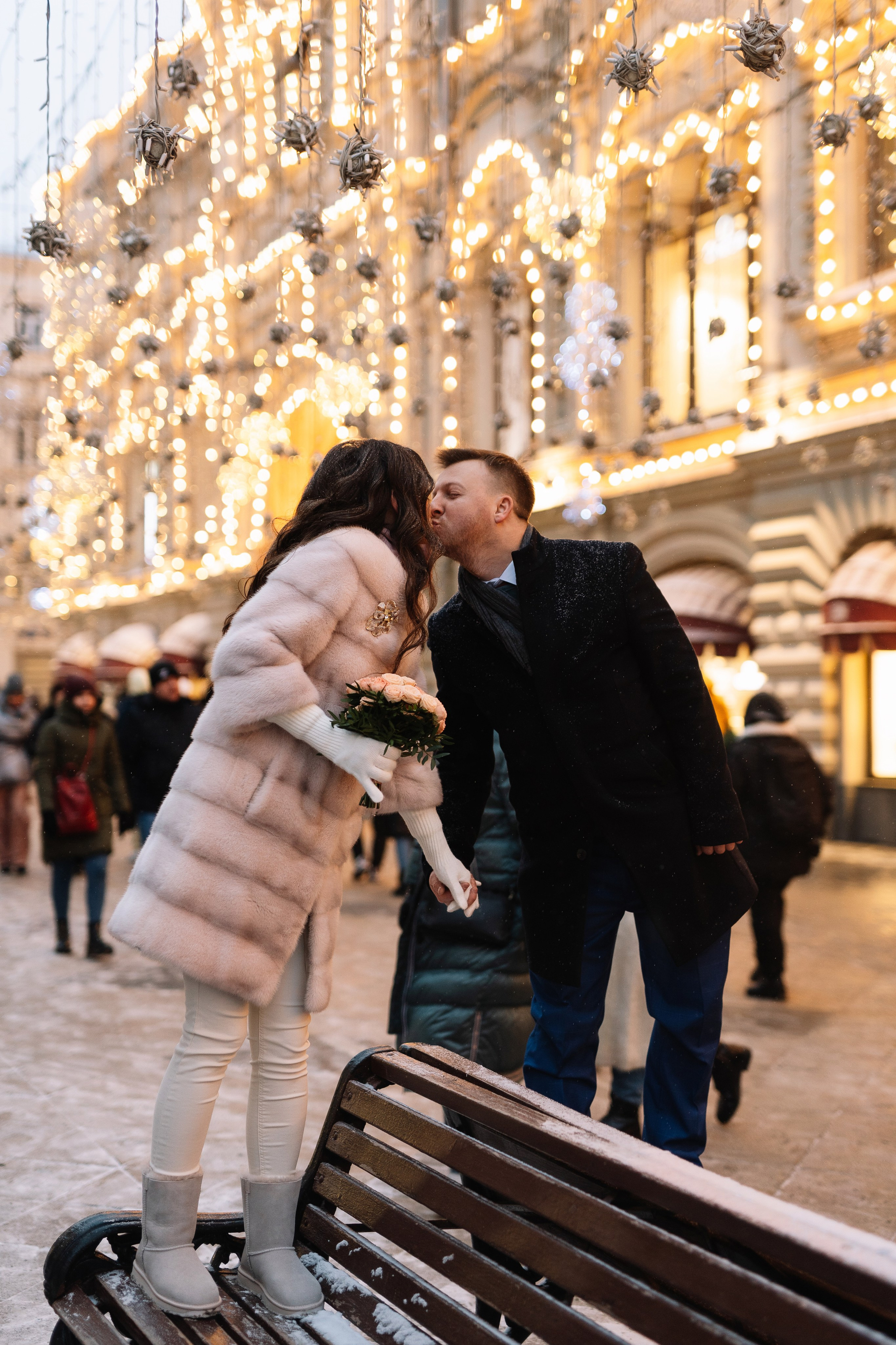 Свадебная фотосессия Лилии и Романа, прогулка в центре Москвы. Свадебный фотограф в Тамбове Павел Четвертков