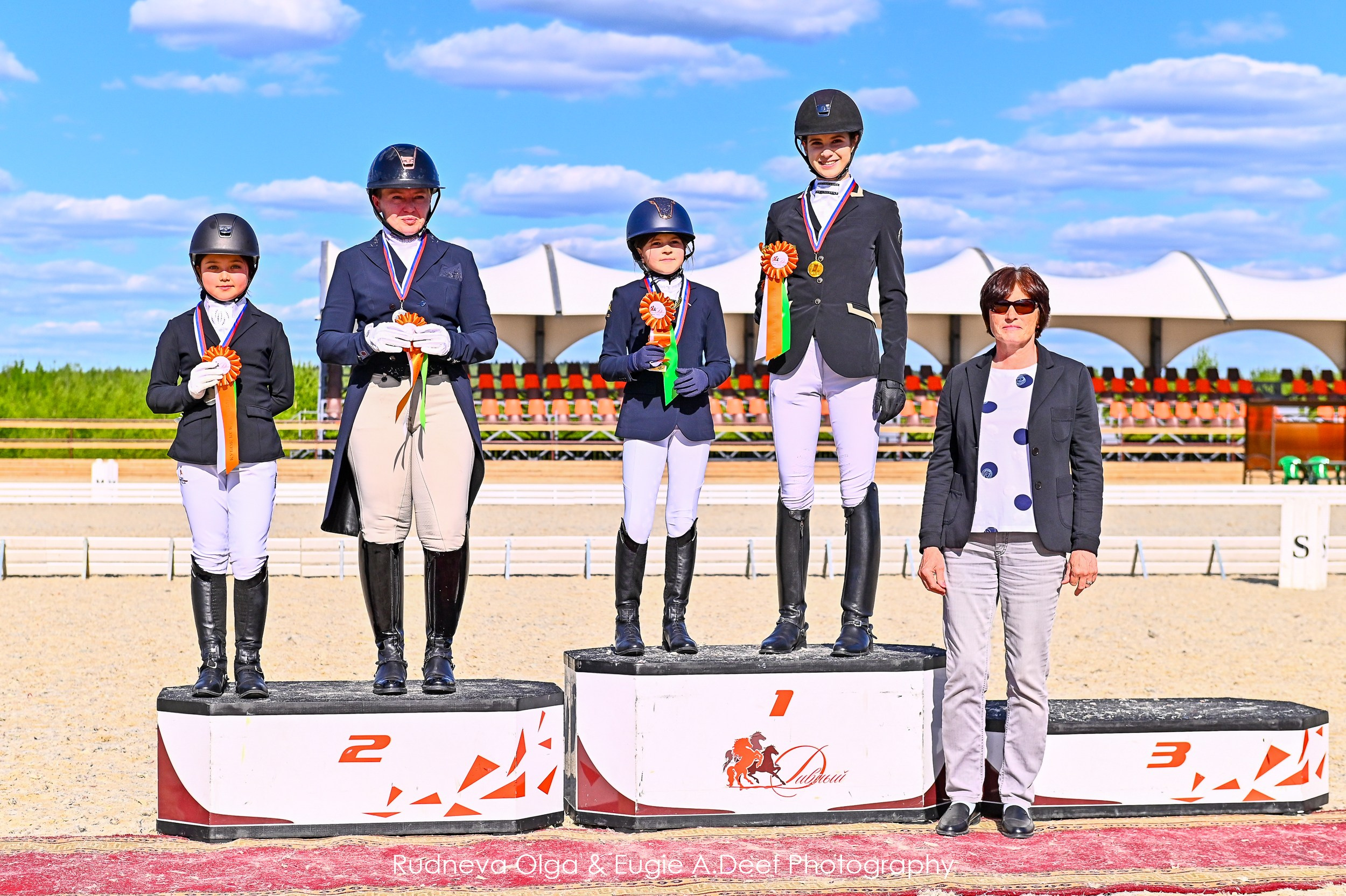 Кубок Истринского городского округа по выездке —18 мая 2024. ТУРНИРНАЯ КОННАЯ ФОТОГРАФИЯ, Руднева Ольга и Евгений Адеев