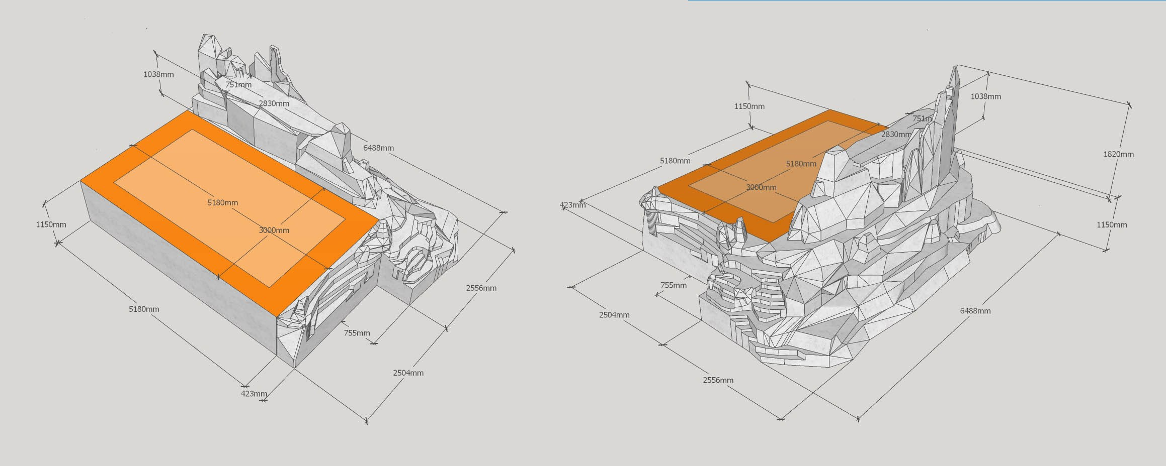 TECHNICAL DRAFTS. Munina Dina. Set design portfolio