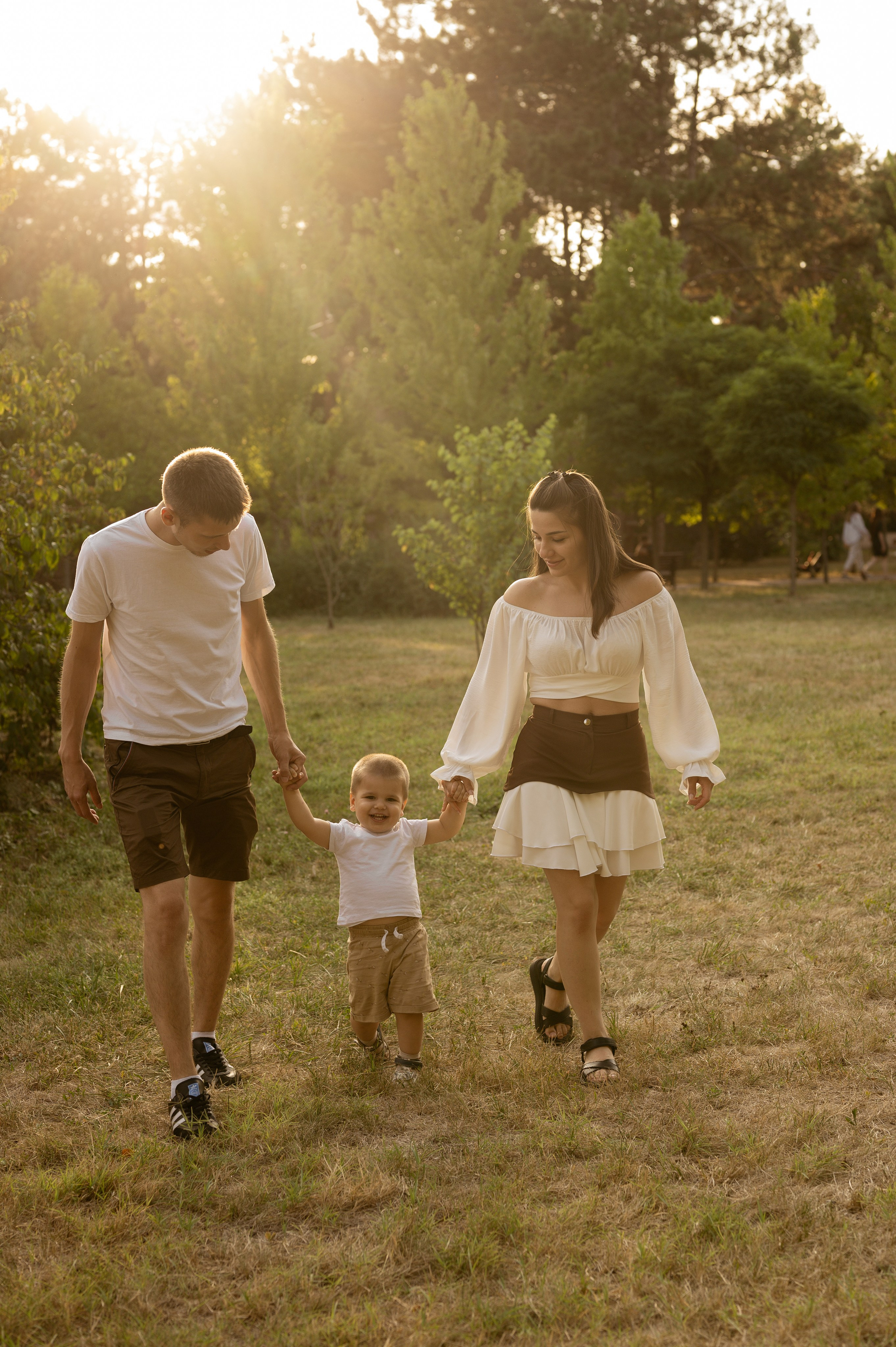 Летняя семейная фотосессия в парке. Свадебный и семейный фотограф в Краснодаре Алина Мельник