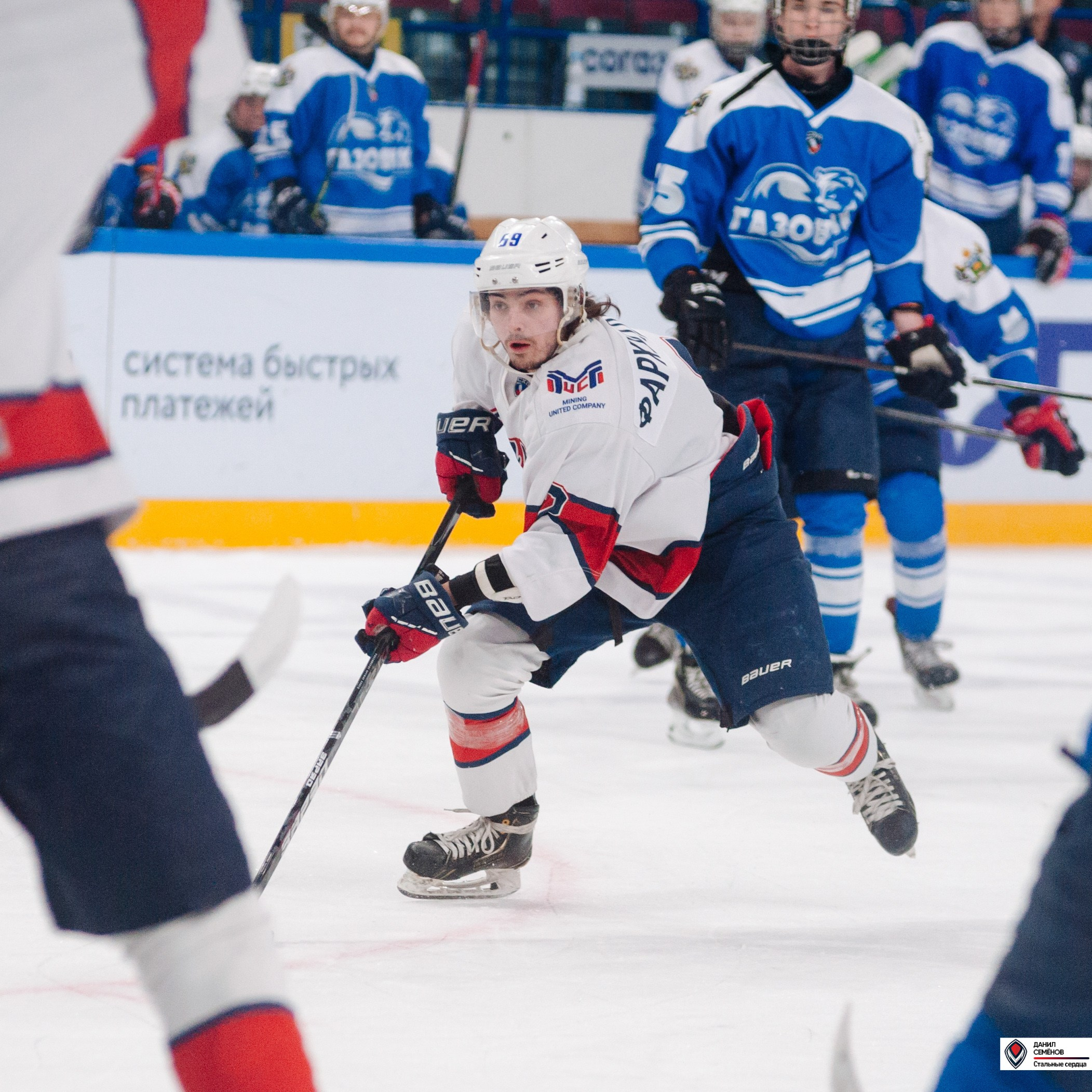 Чемпионат СХЛ. Стальные сердца — Газовик. Фотограф Магнитогорск Данил Семенов