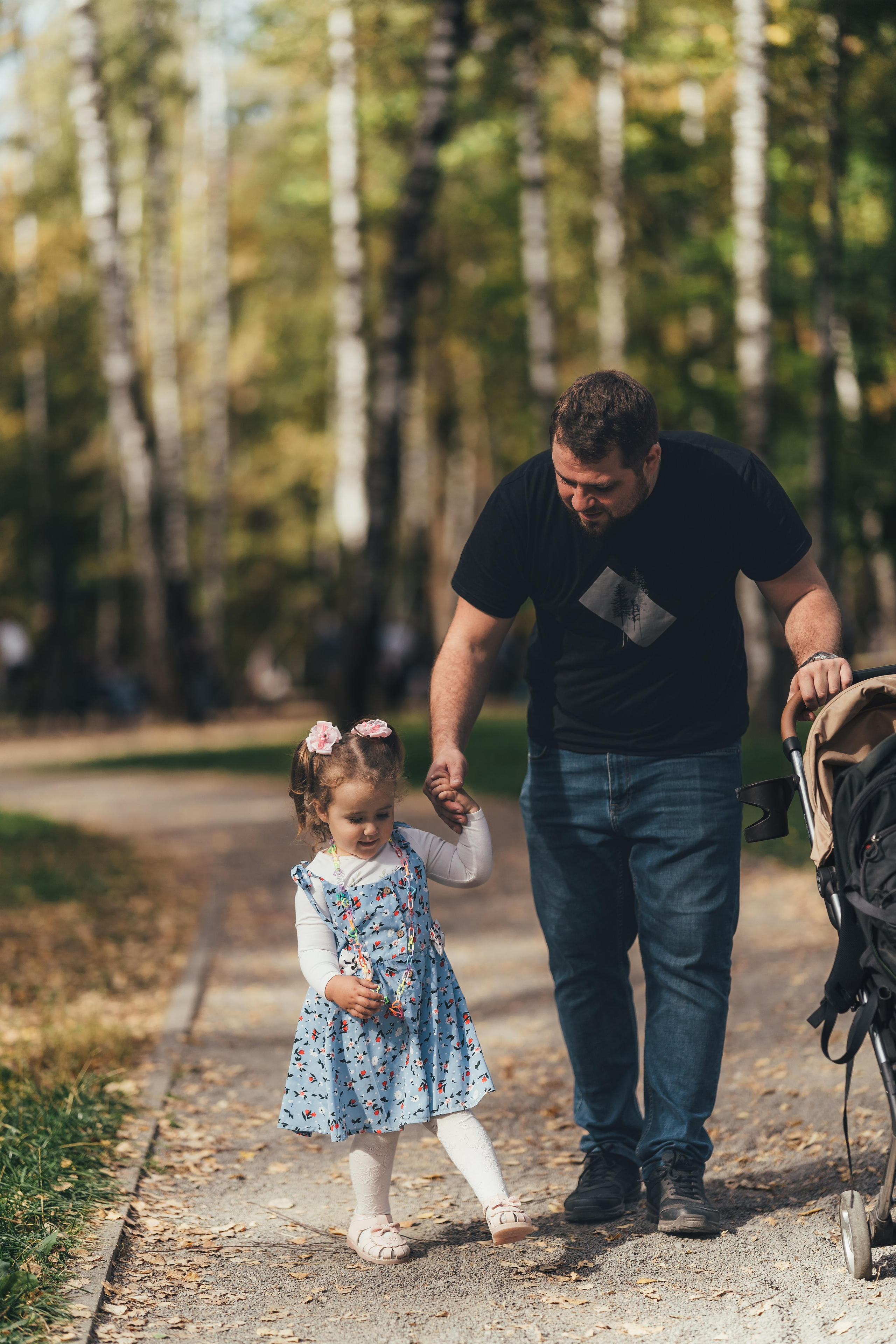 Денис с дочкой, Балашиха, парк Пехорка. Наталья Дукалова фотограф Щелково Королев Пушкино Москва Балашиха