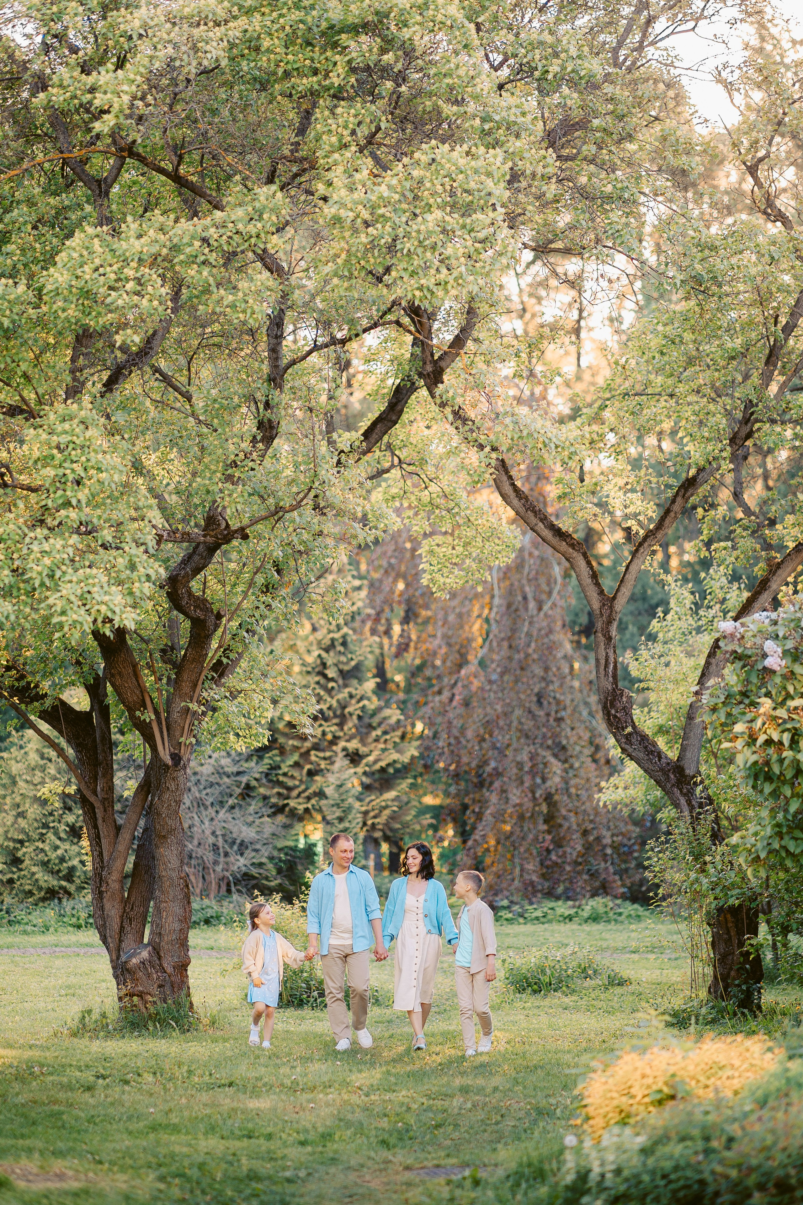 Красивая композиция для семейного портрета