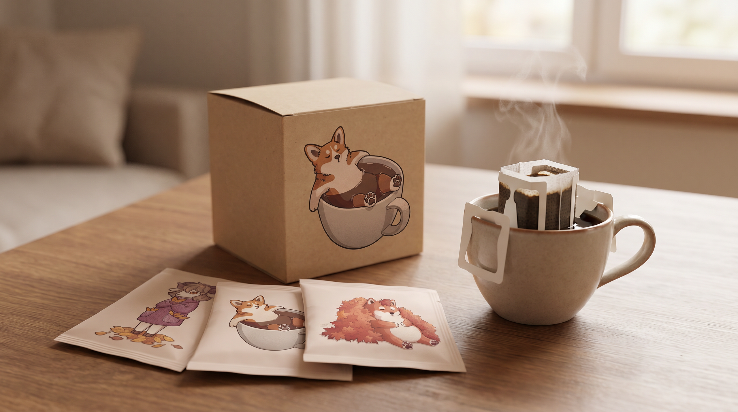 Кофе коллаб. Художник Варвара Форс