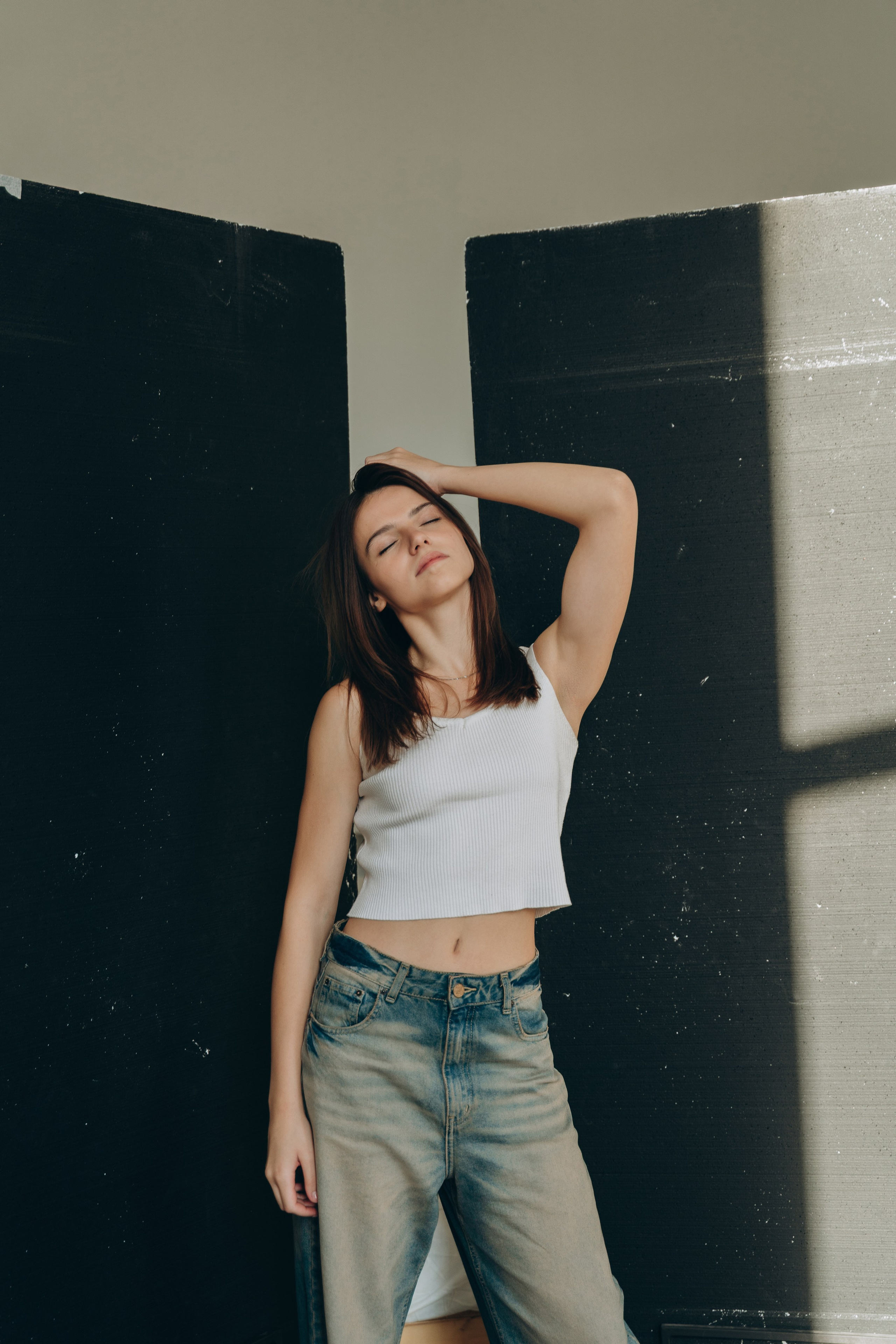 Настя. Модельные тесты. Фотограф Москва Виктория-Антуанетта