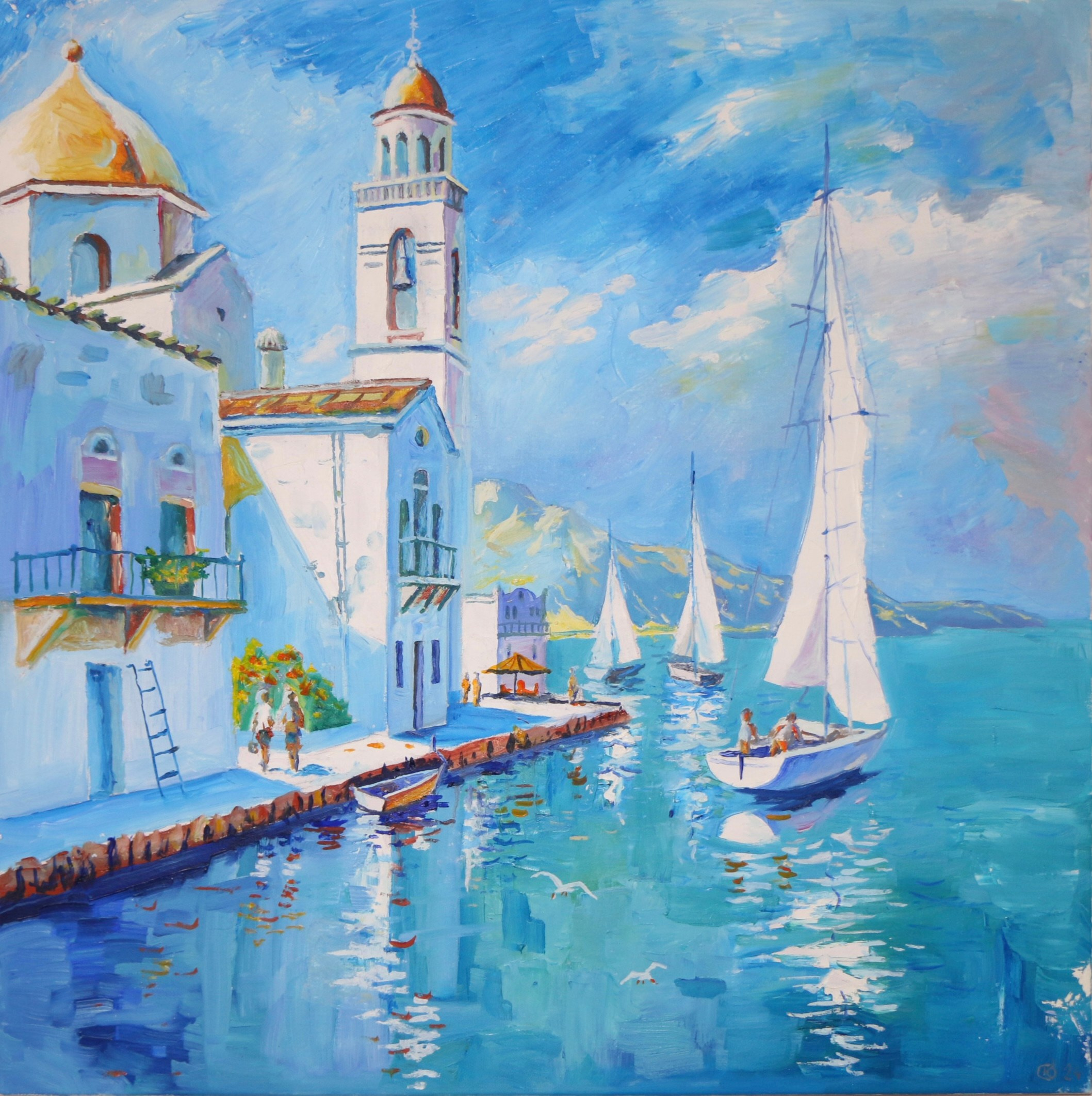 Морские пейзажи. Продажа картин маслом на холсте в г. Ялта