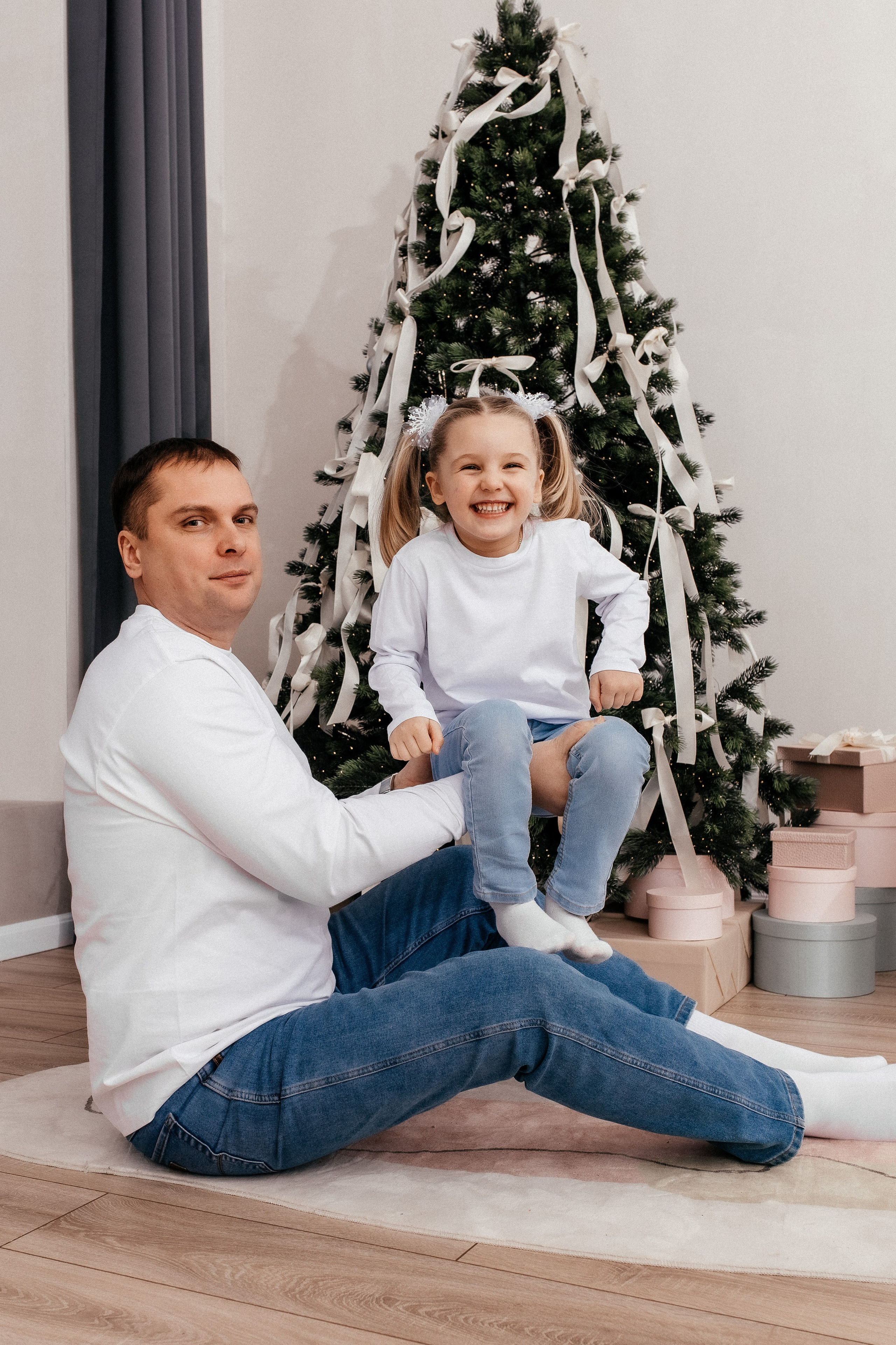 Новогодняя семейная в студии. Профессиональный фотограф, Москва |Видное Елена Елизарова