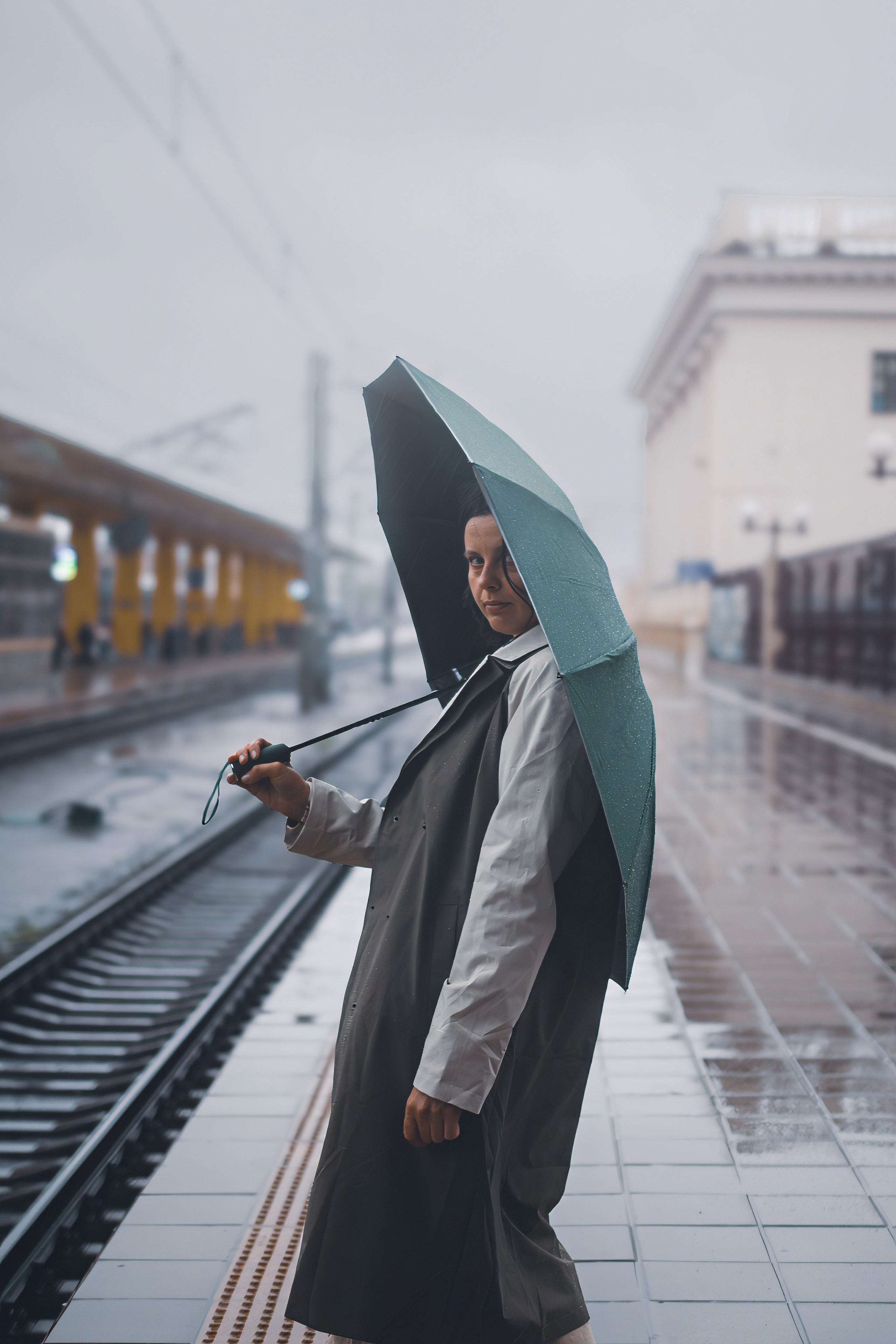 Фотосессия на вокзале