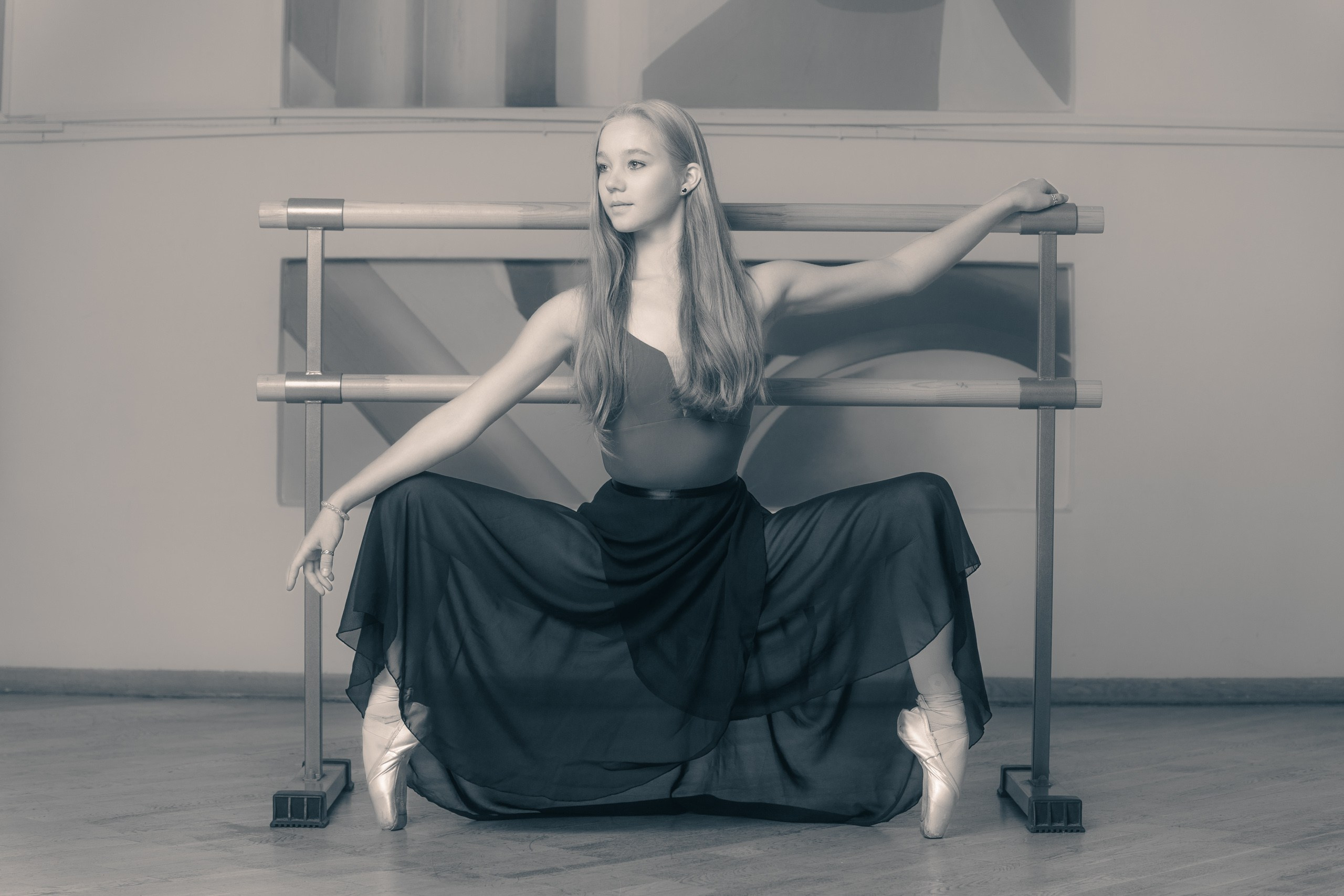 Портрет балерина, ч/б