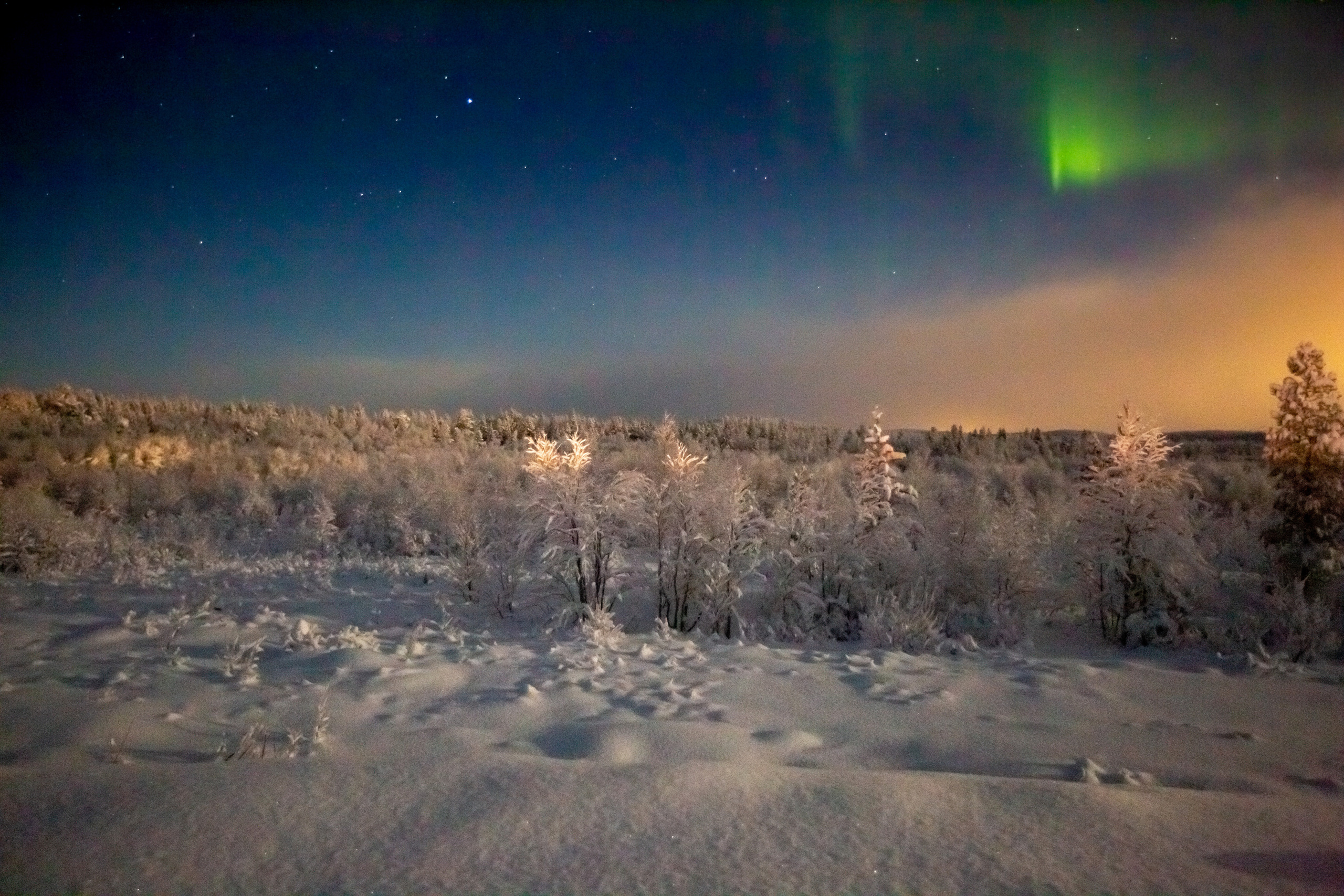 Мурманск, северное сияние. Творческие сьемки