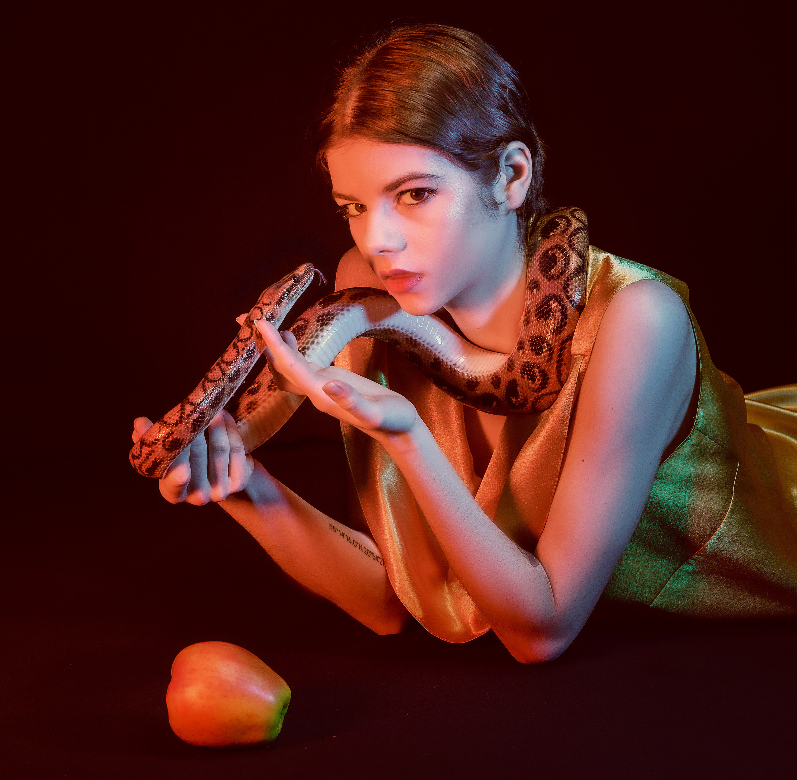 Радужный удав и Мария. Творческие сьемки