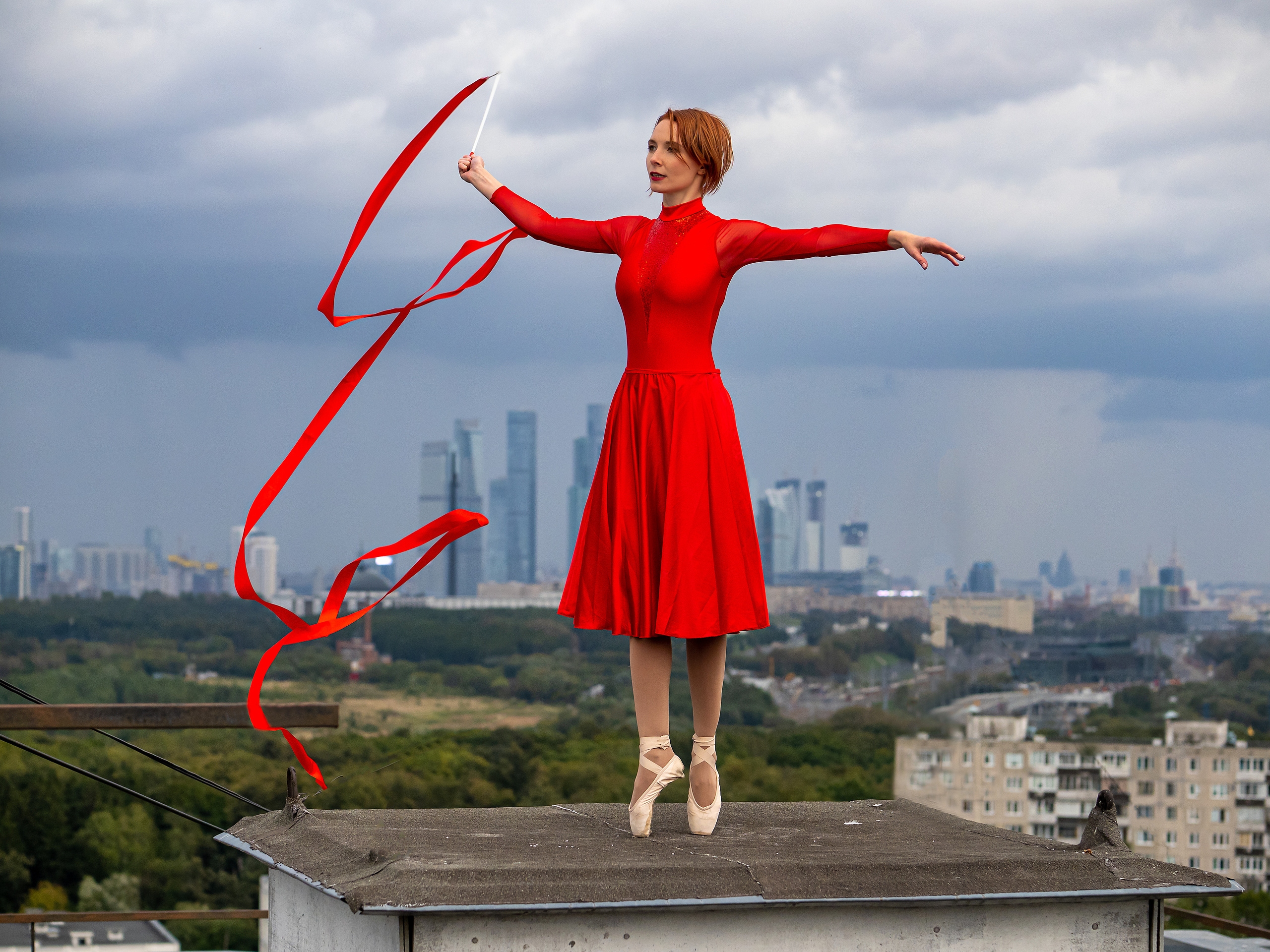 Танцы на крыше. Творческие сьемки