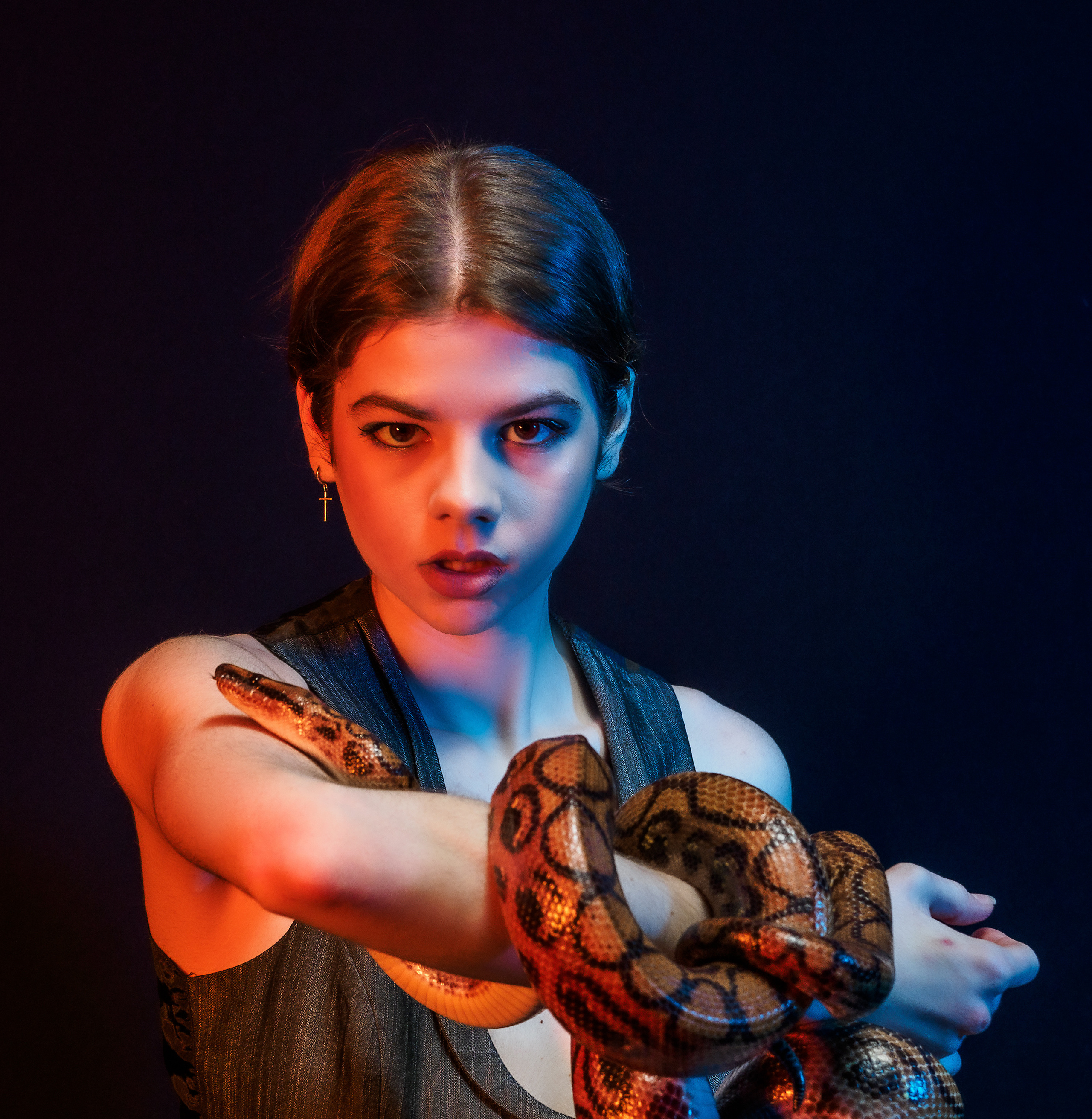 Радужный удав и Мария. Творческие сьемки