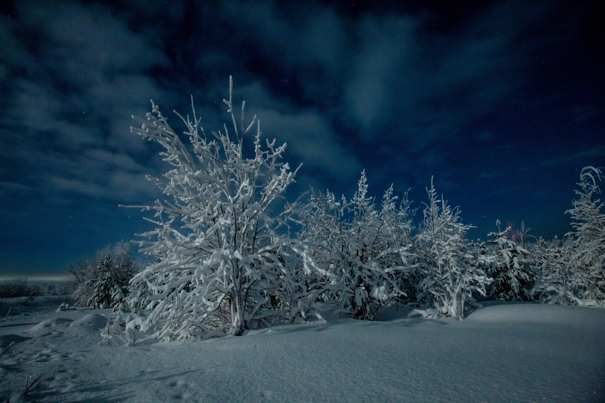 Мурманск, северное сияние. Творческие сьемки