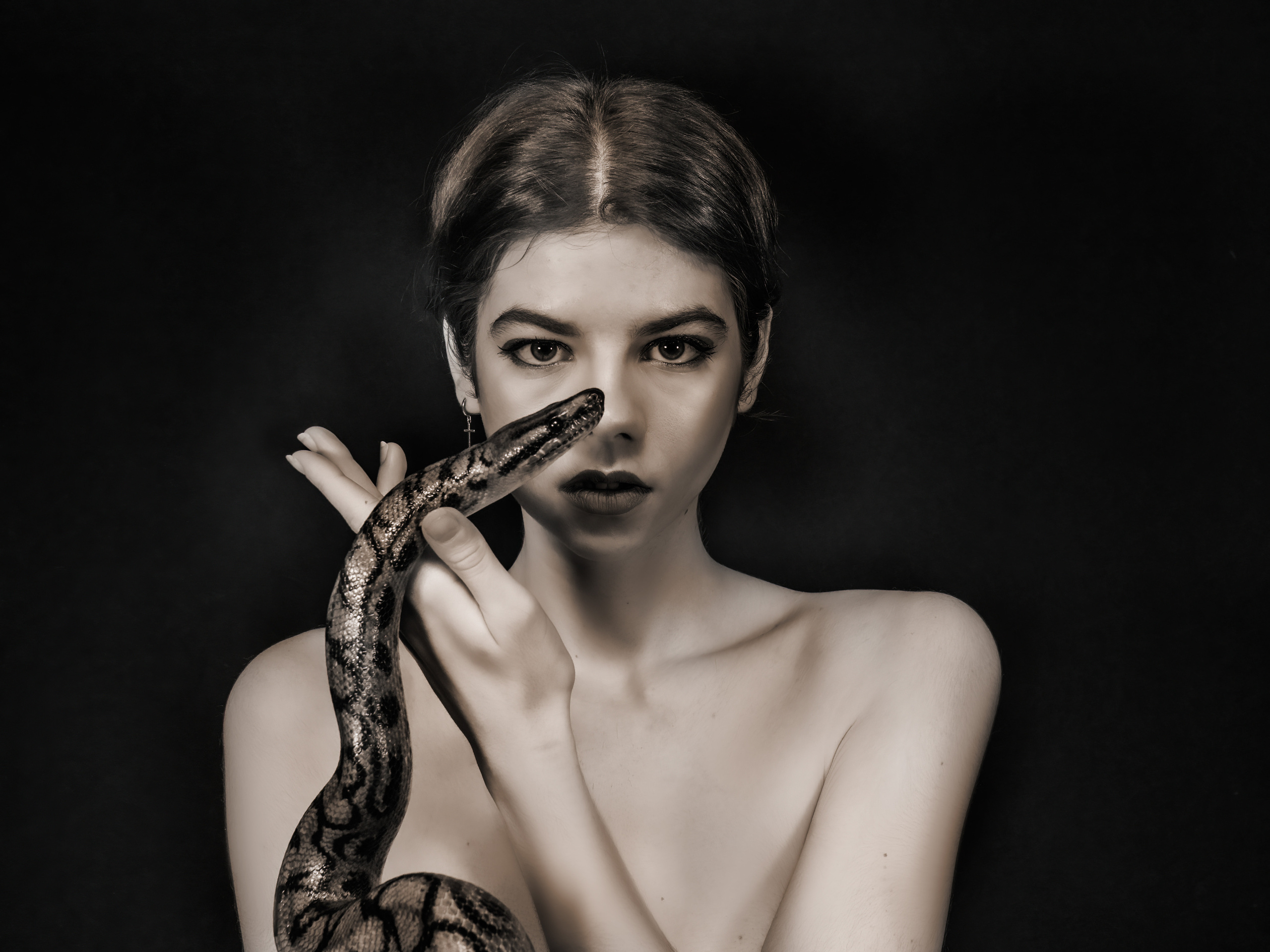 Радужный удав и Мария. Творческие сьемки