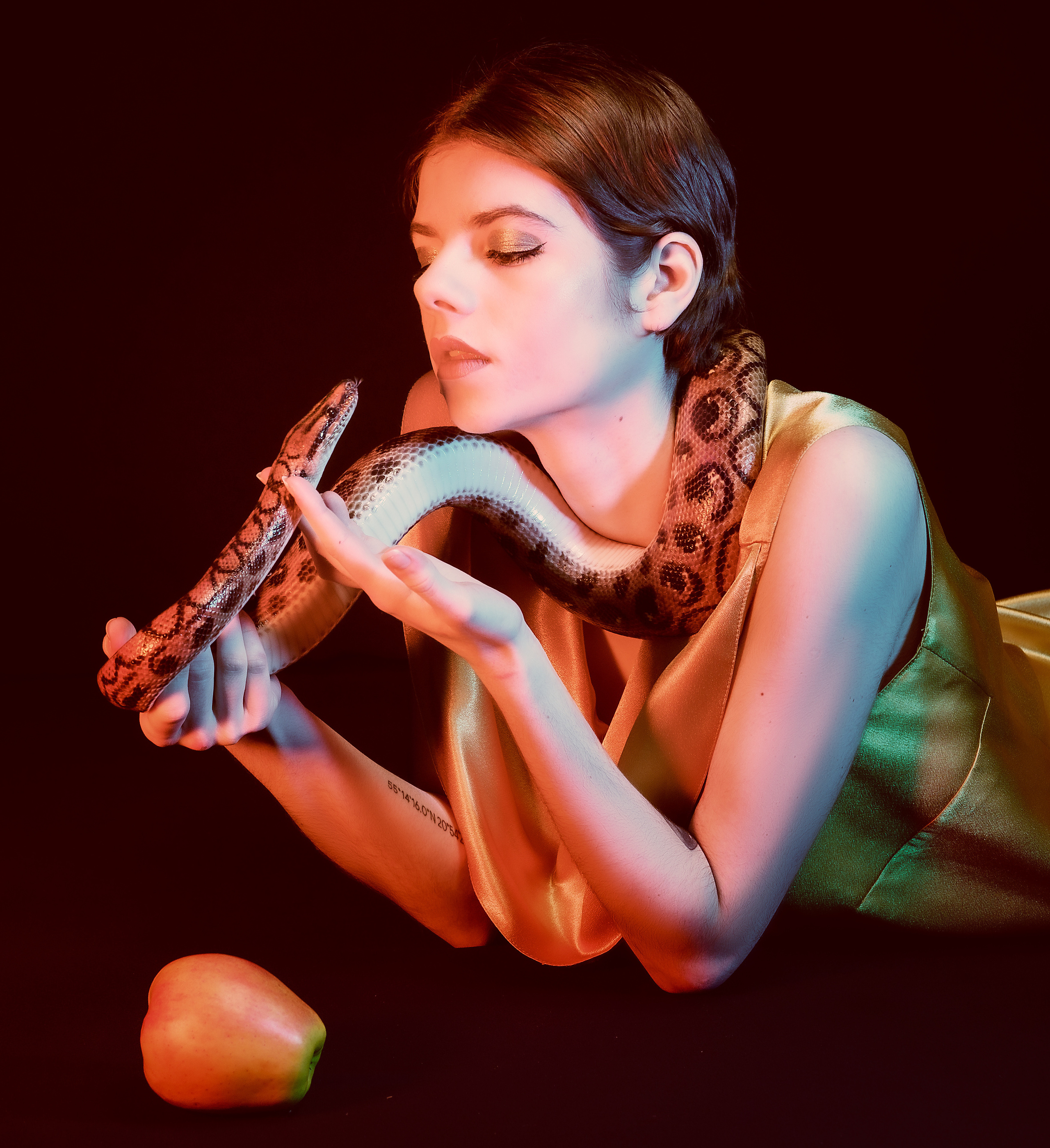 Радужный удав и Мария. Творческие сьемки