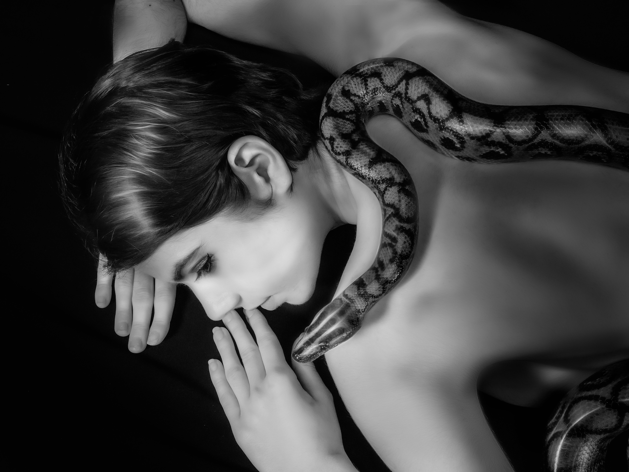 Радужный удав и Мария. Творческие сьемки