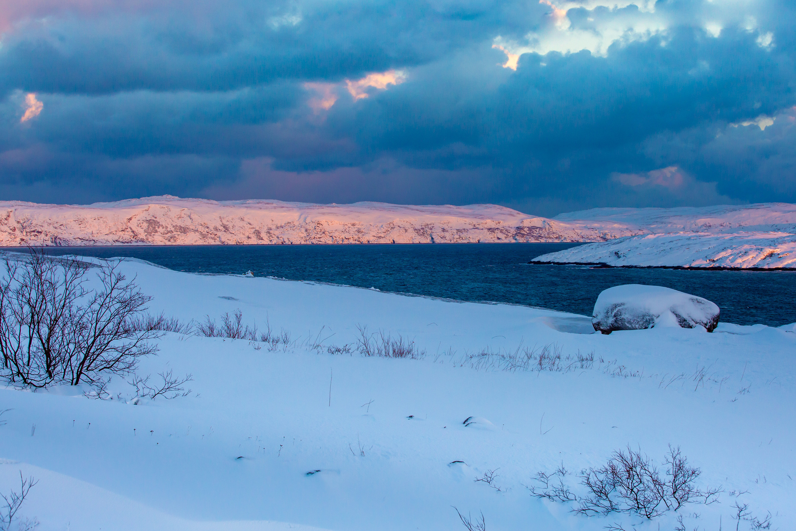 Мурманск, северное сияние. Творческие сьемки